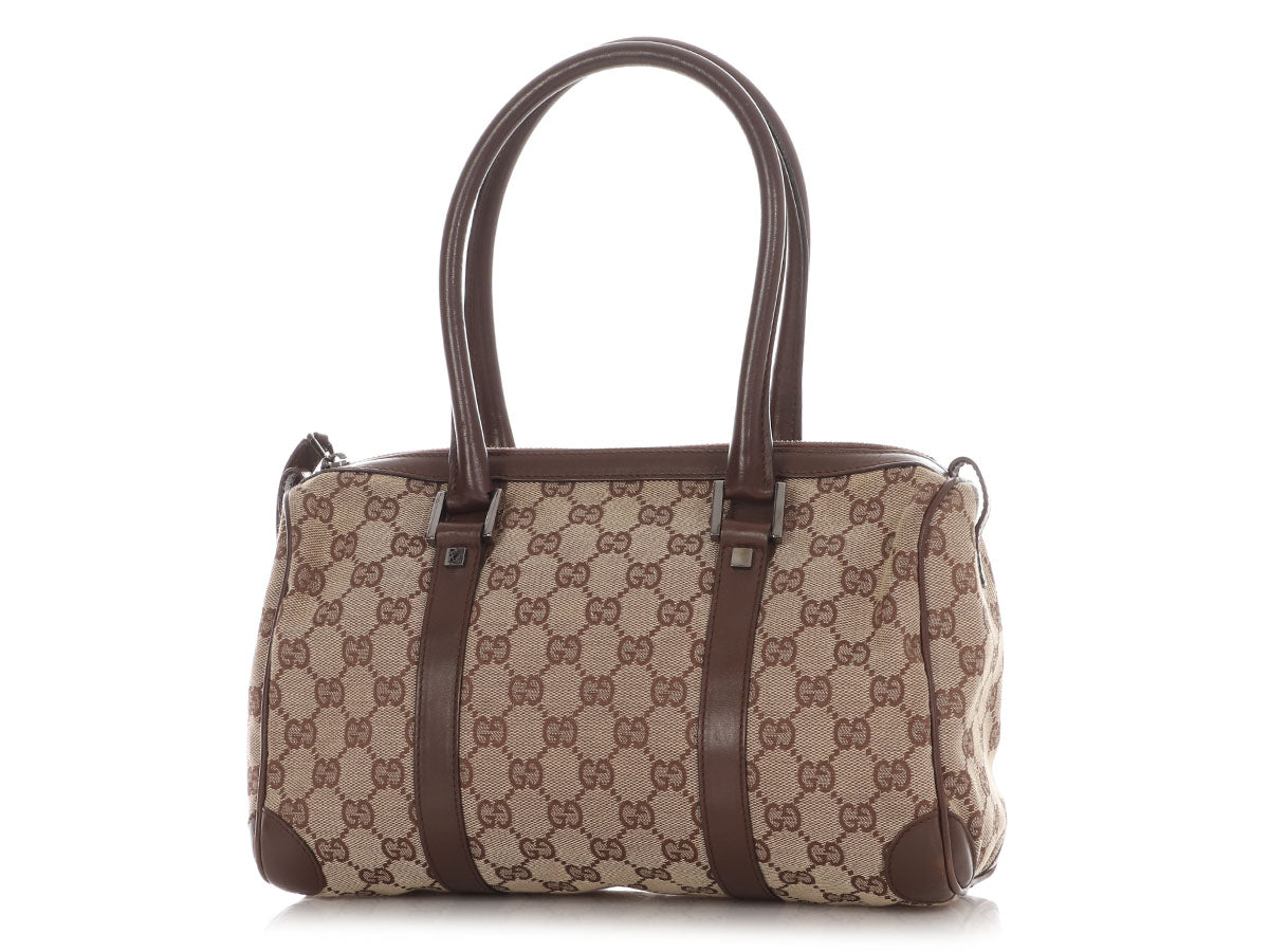 Gucci Boston Bag Canvas Travel Bag