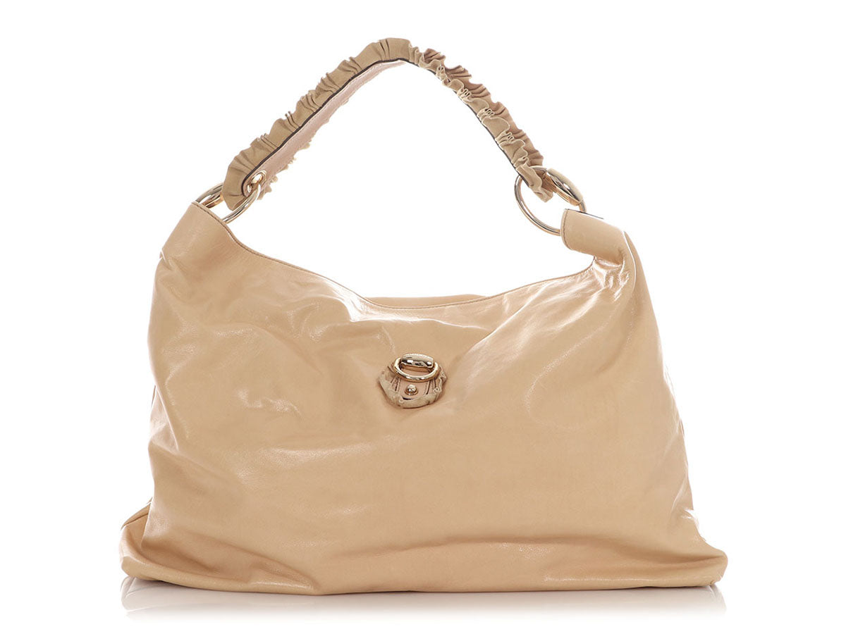 Gucci Sabrina Ruffle Hobo Travel Bag