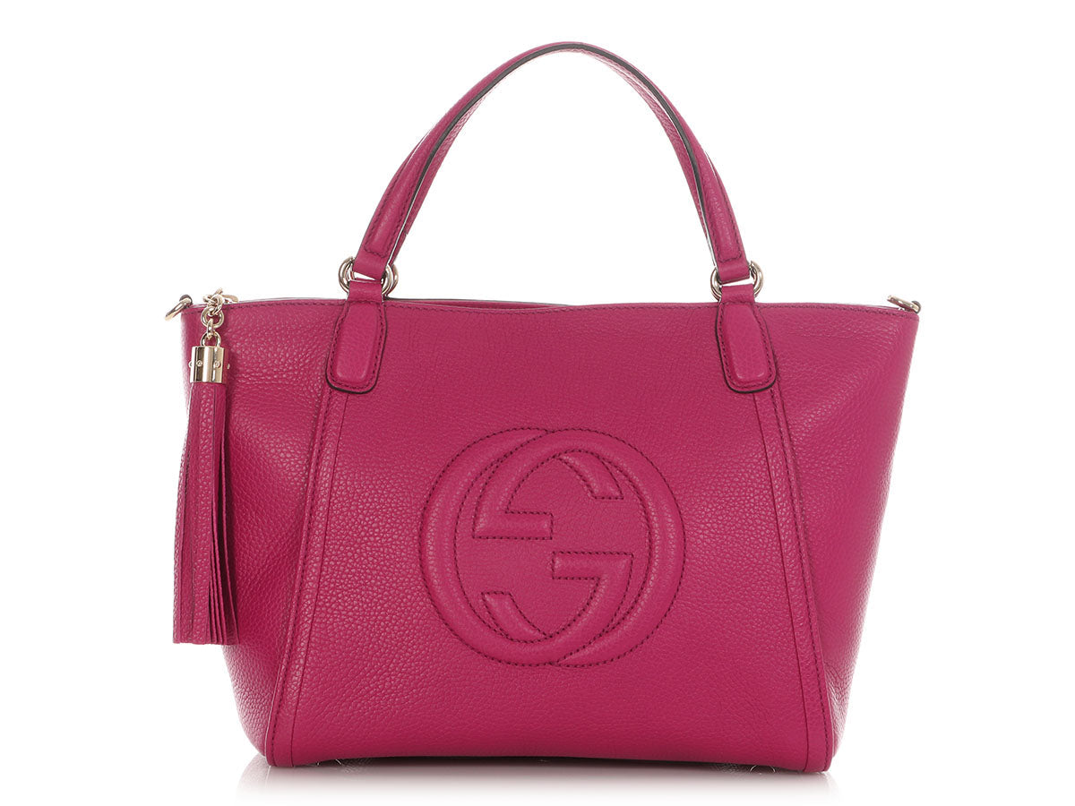 Gucci Bright Bouganville Soho Tote Small Tote Bag