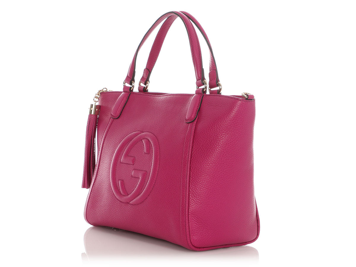 Gucci Bright Bouganville Soho Tote Small Tote Bag