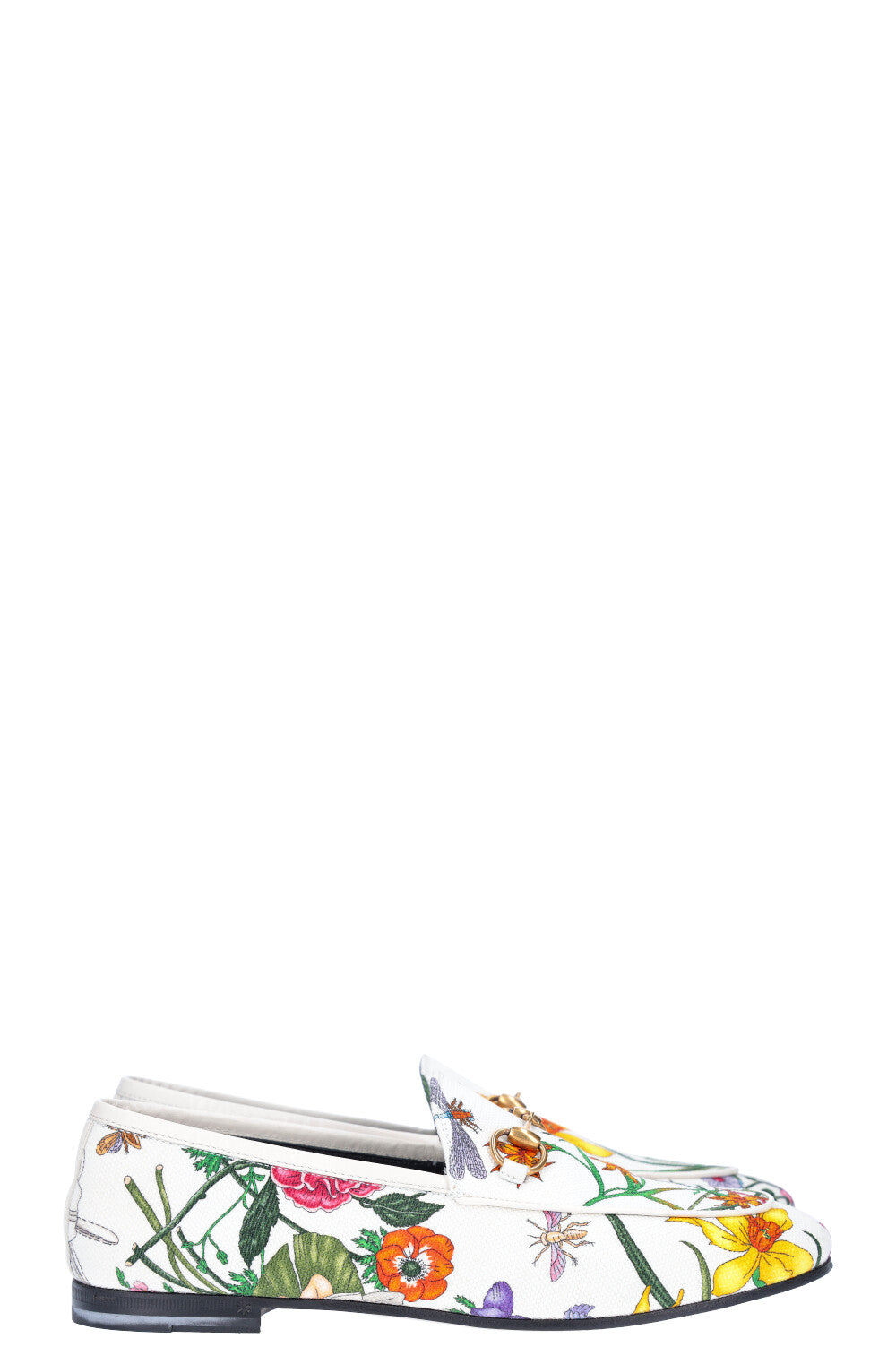 GUCCI Jord n Flats Canvas Flora