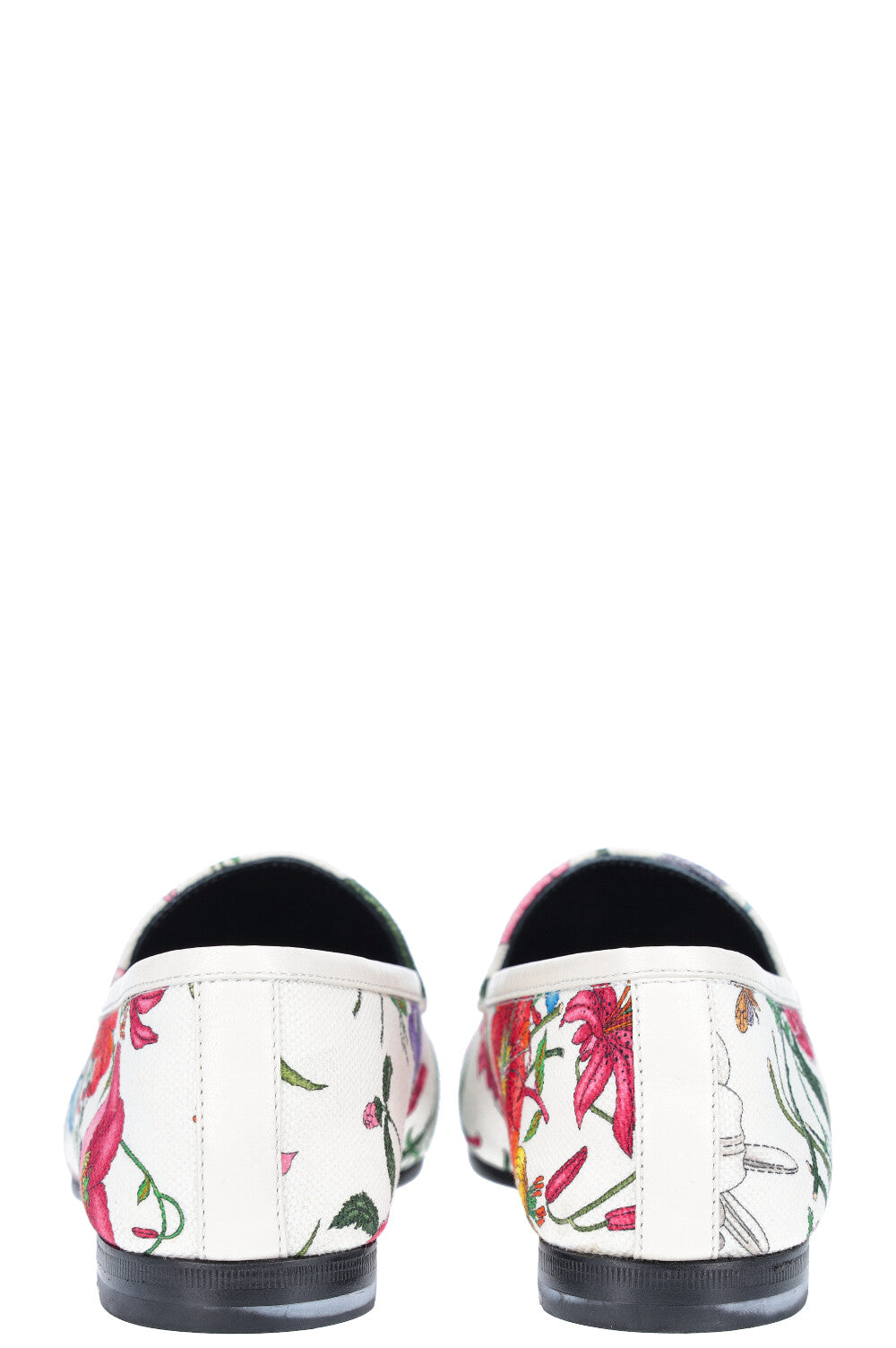 GUCCI Jord n Flats Canvas Flora