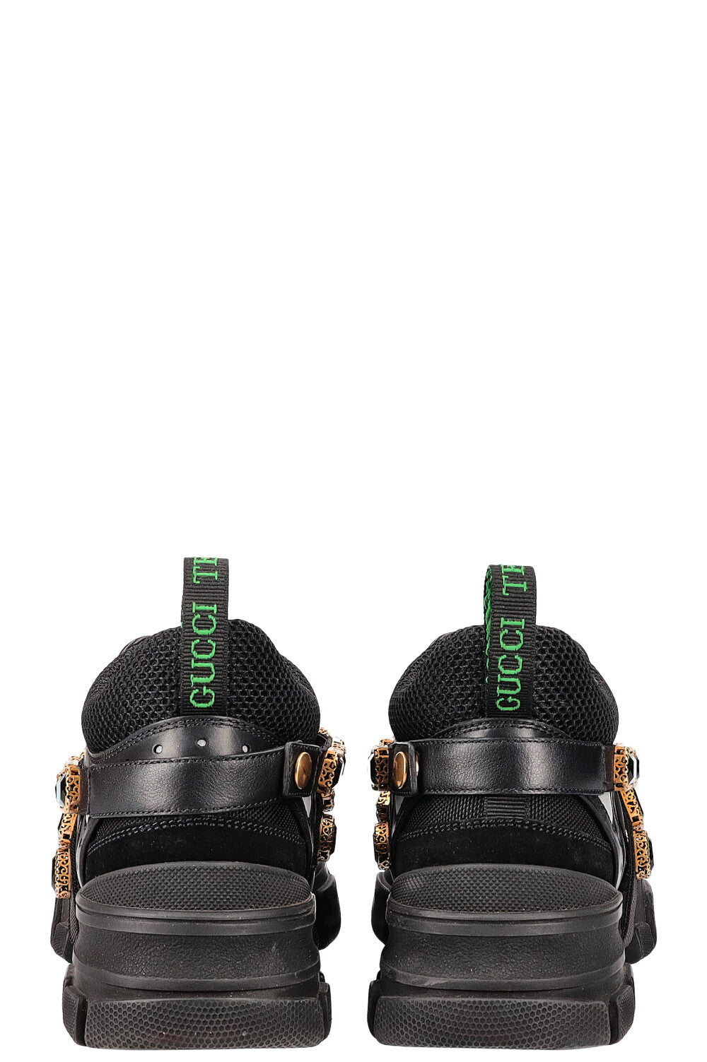 GUCCI Flashtreck Sneakers with Crystals Black
