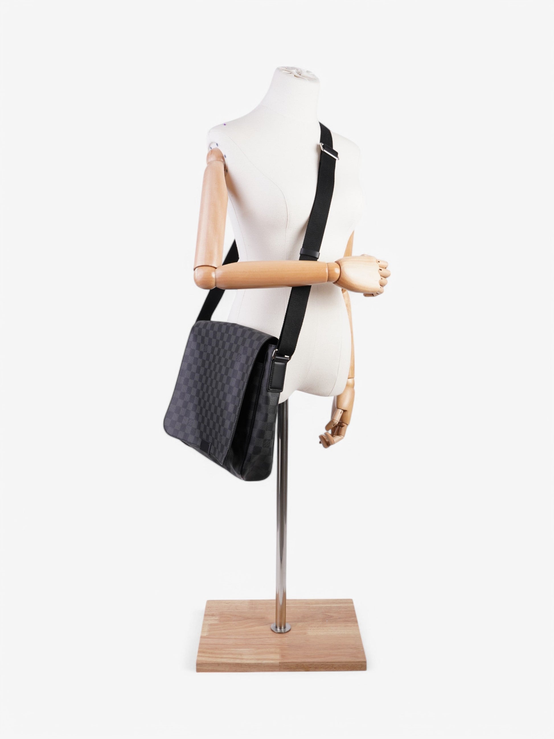 Louis Vuitton District Messenger Graphite Coated Damier Canvas Coated Canvas Apparel