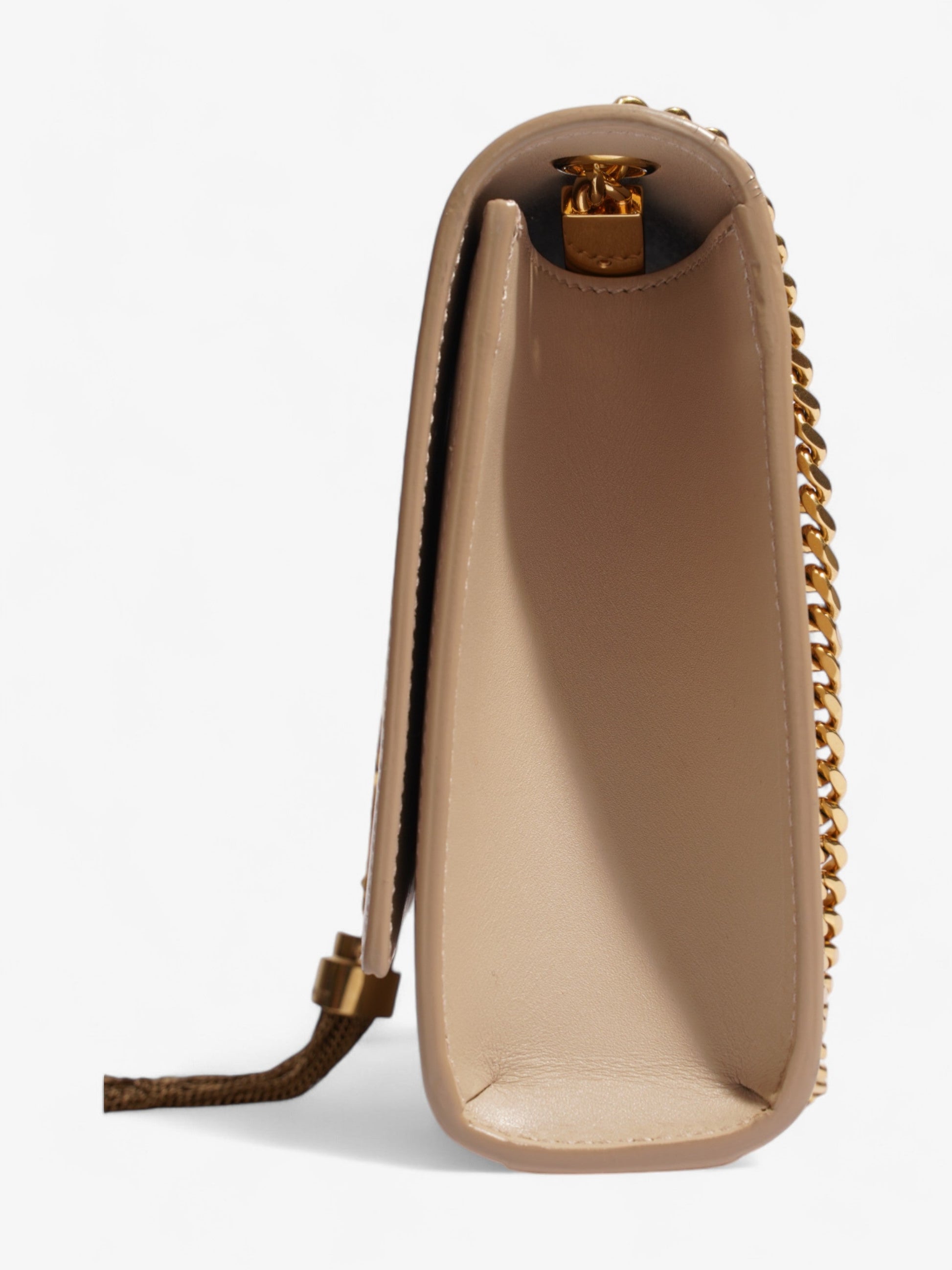 YSL Saint Laurent Kate Tassel Bag Calfskin Leather Beige Medium Shoulder Bag
