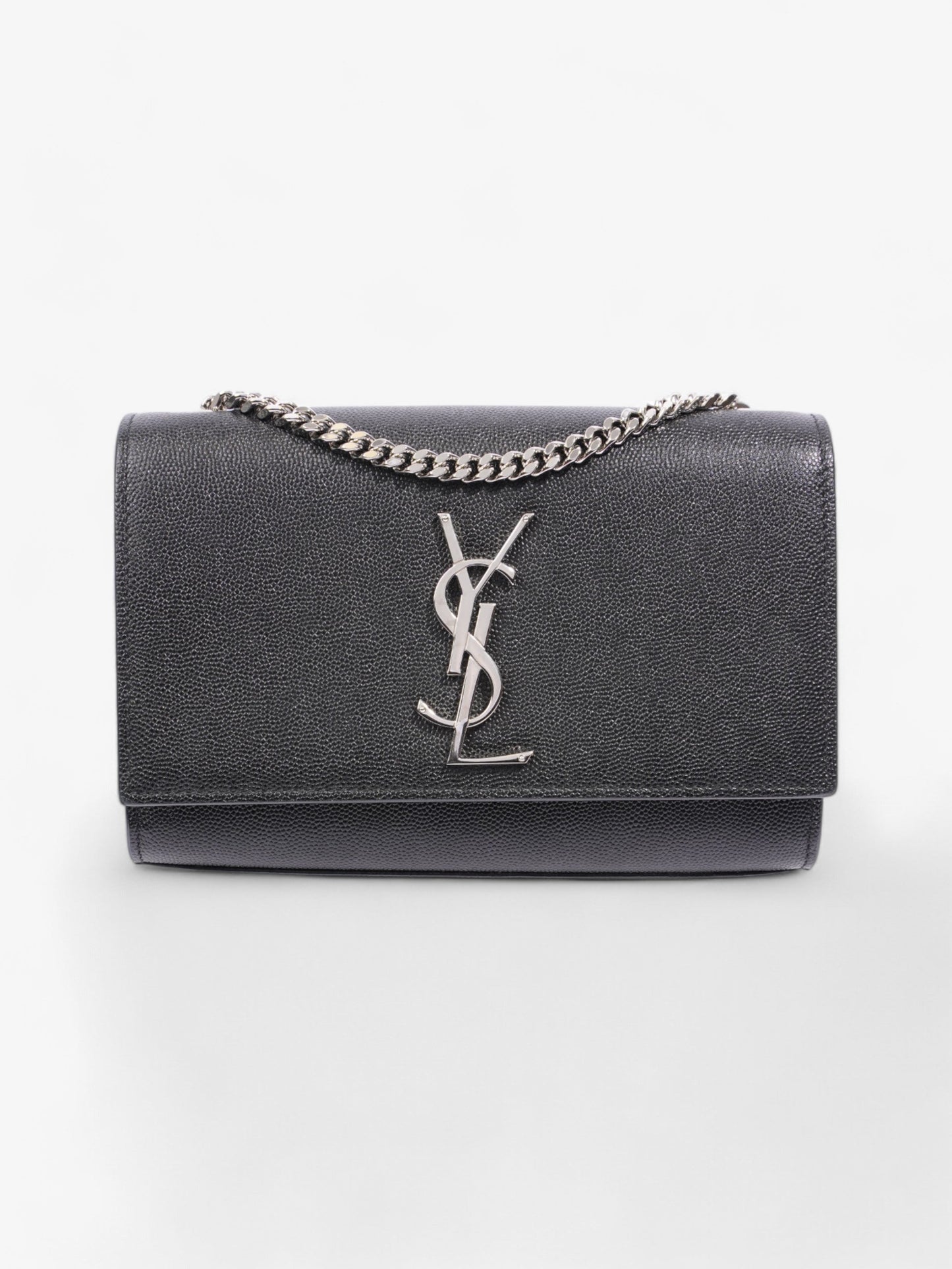 YSL Saint Laurent Kate Calfskin Crossbody Bag Leather Black Small