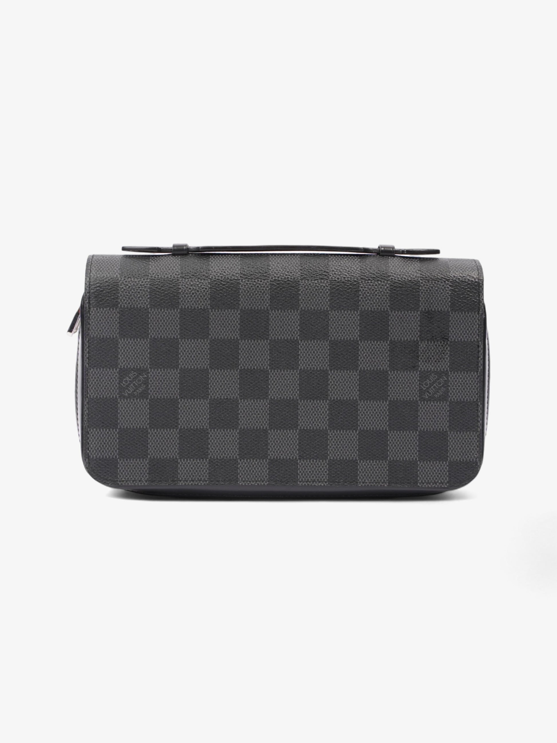 Louis Vuitton XL Zippy Graphite Coated Damier Canvas Coated Canvas Wallet Case