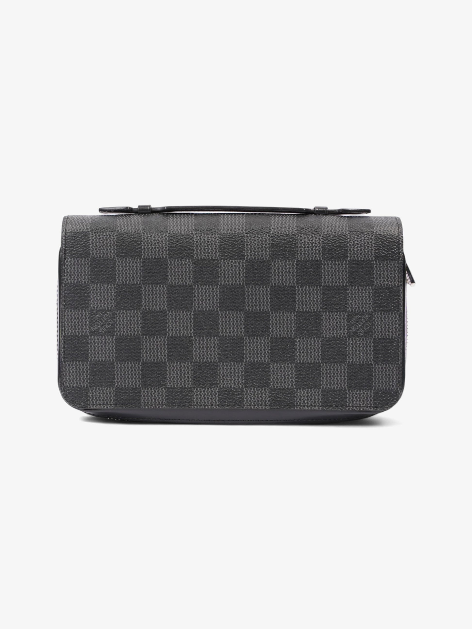Louis Vuitton XL Zippy Graphite Coated Damier Canvas Coated Canvas Wallet Case