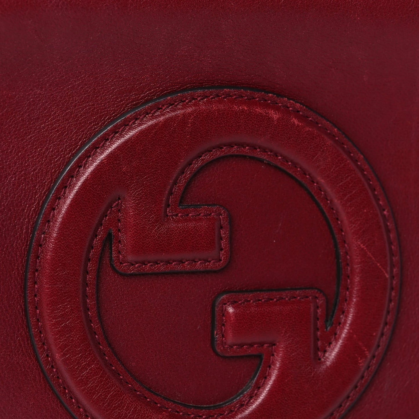 Gucci Calfskin Mini Blondie Bag Rosso