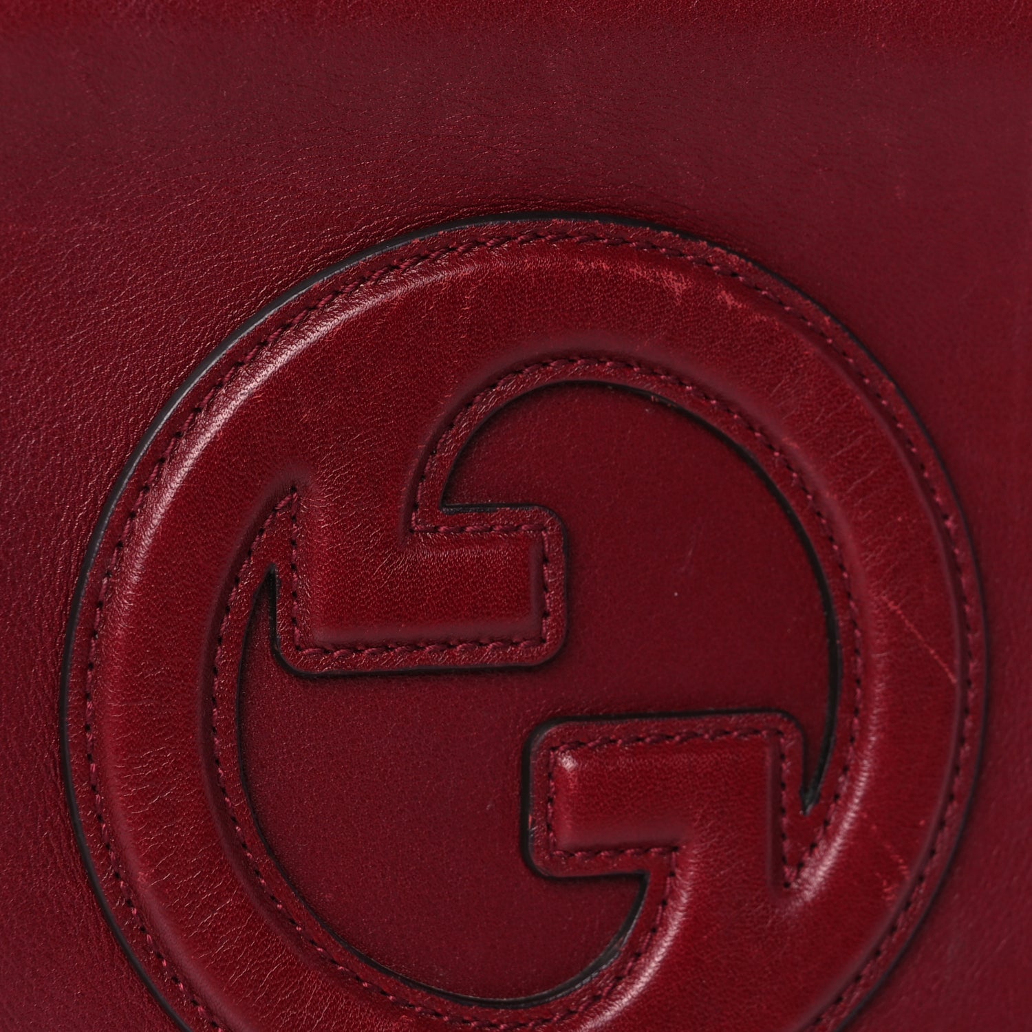 Gucci Calfskin Mini Blondie Bag Rosso