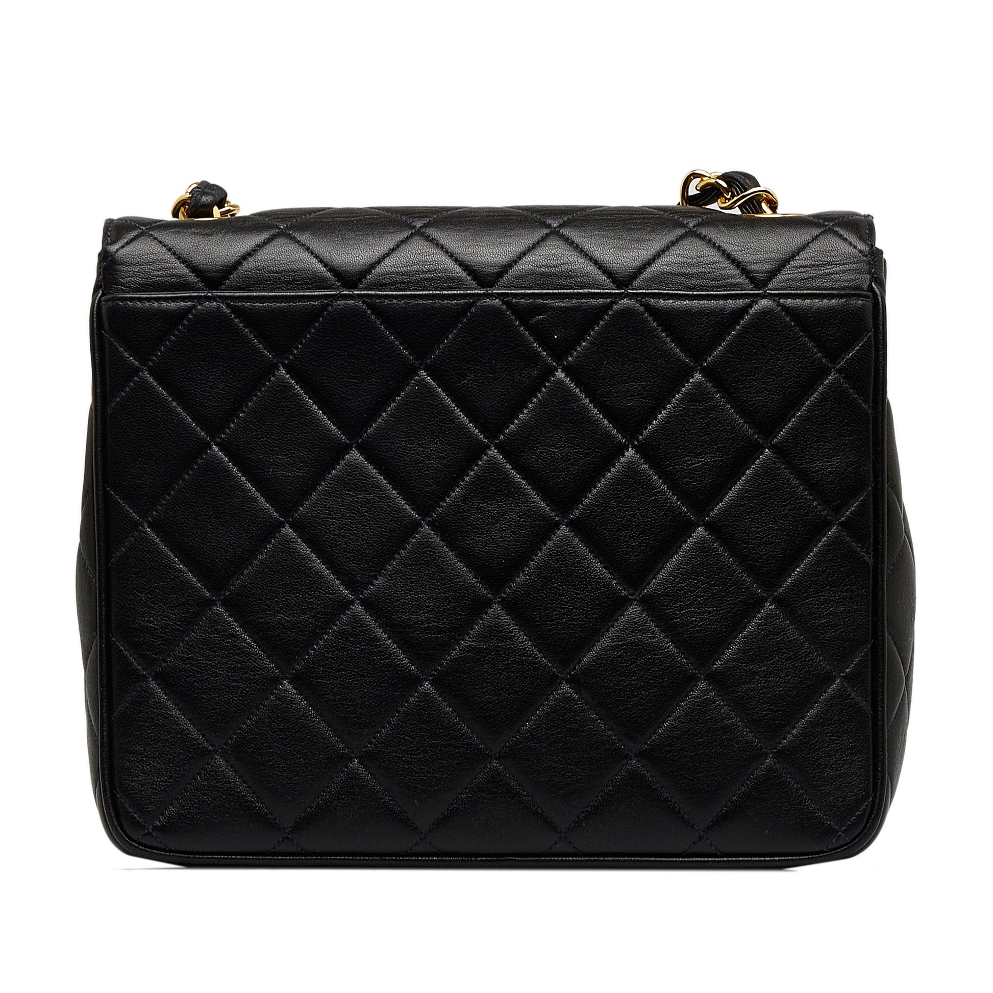 CHANEL Quilted Lambskin XL Square Flap Crossbody Bag
