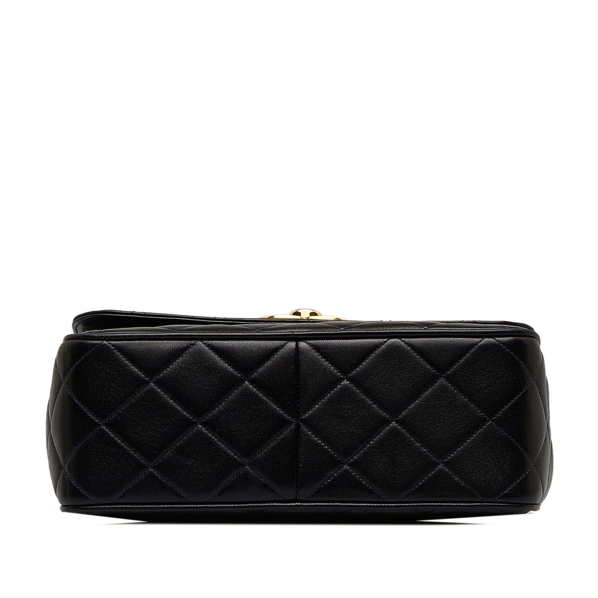 CHANEL Quilted Lambskin XL Square Flap Crossbody Bag