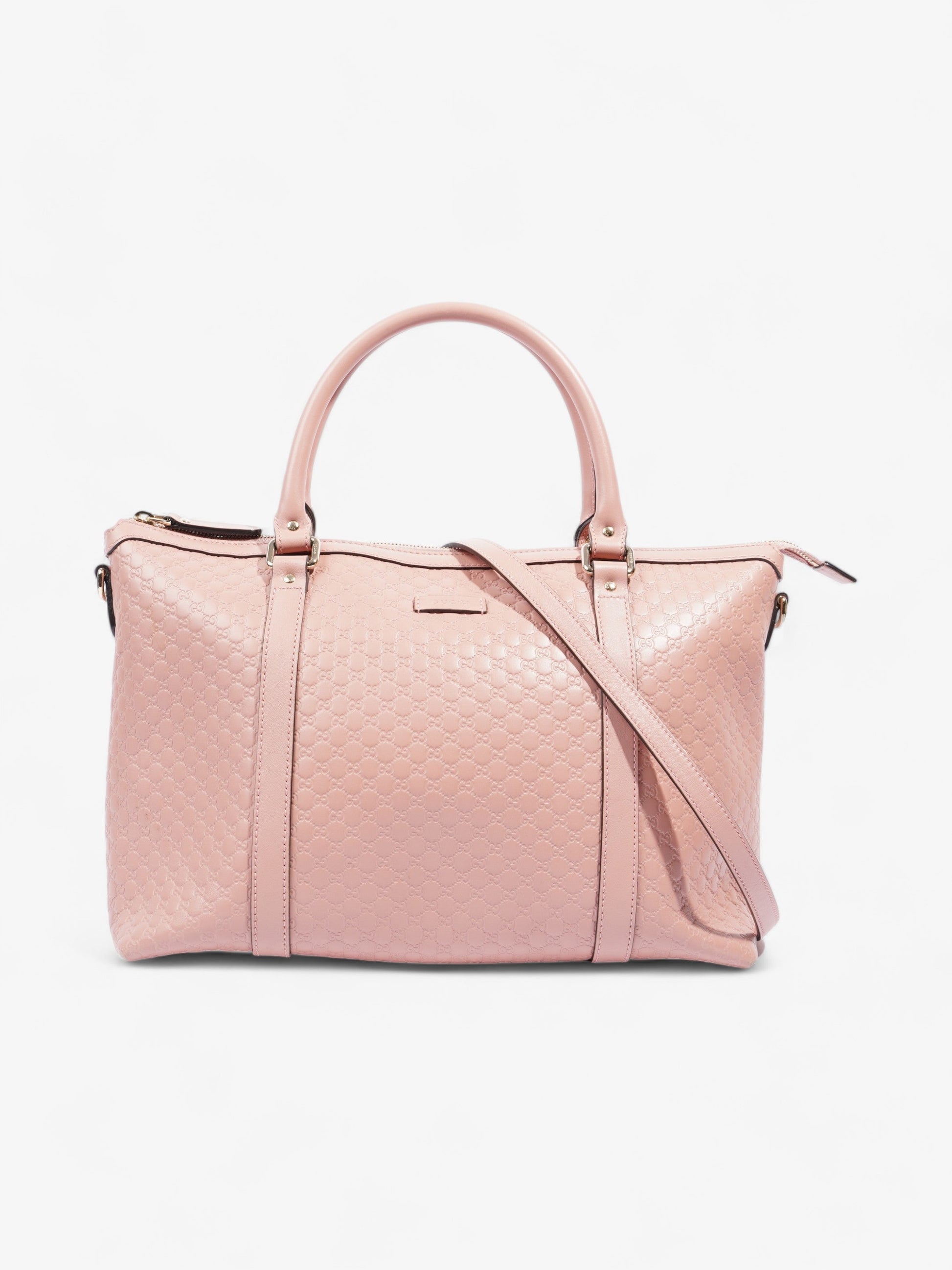 Gucci Microssima Tote Leather Pink Tote Bag