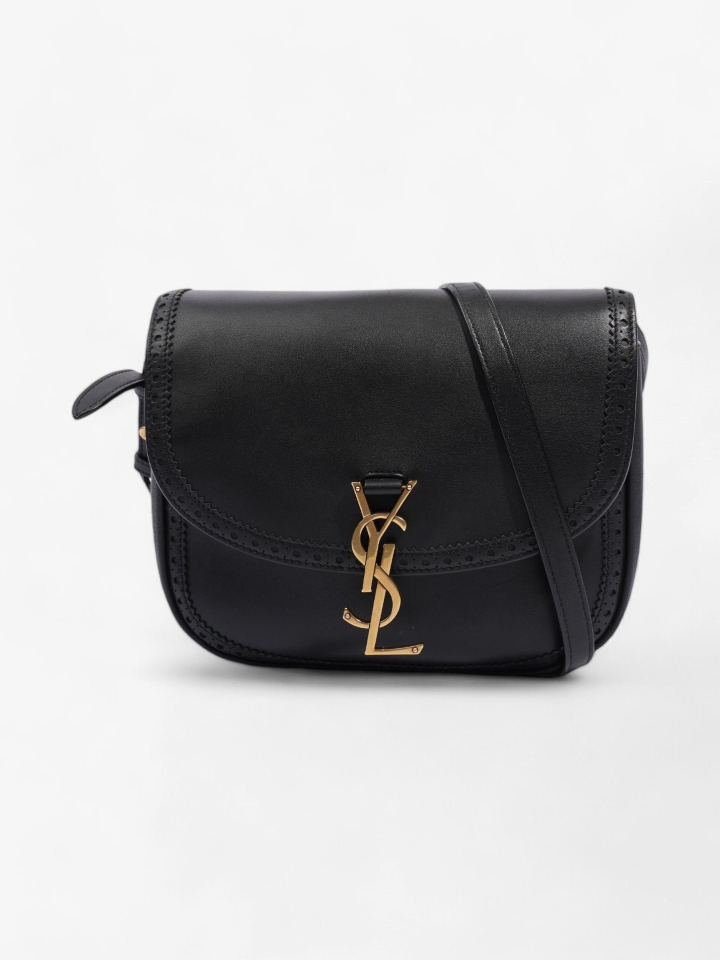 YSL Saint Laurent Kaia Calfskin Crossbody Bag Leather Black Medium Calfskin Leather Medium