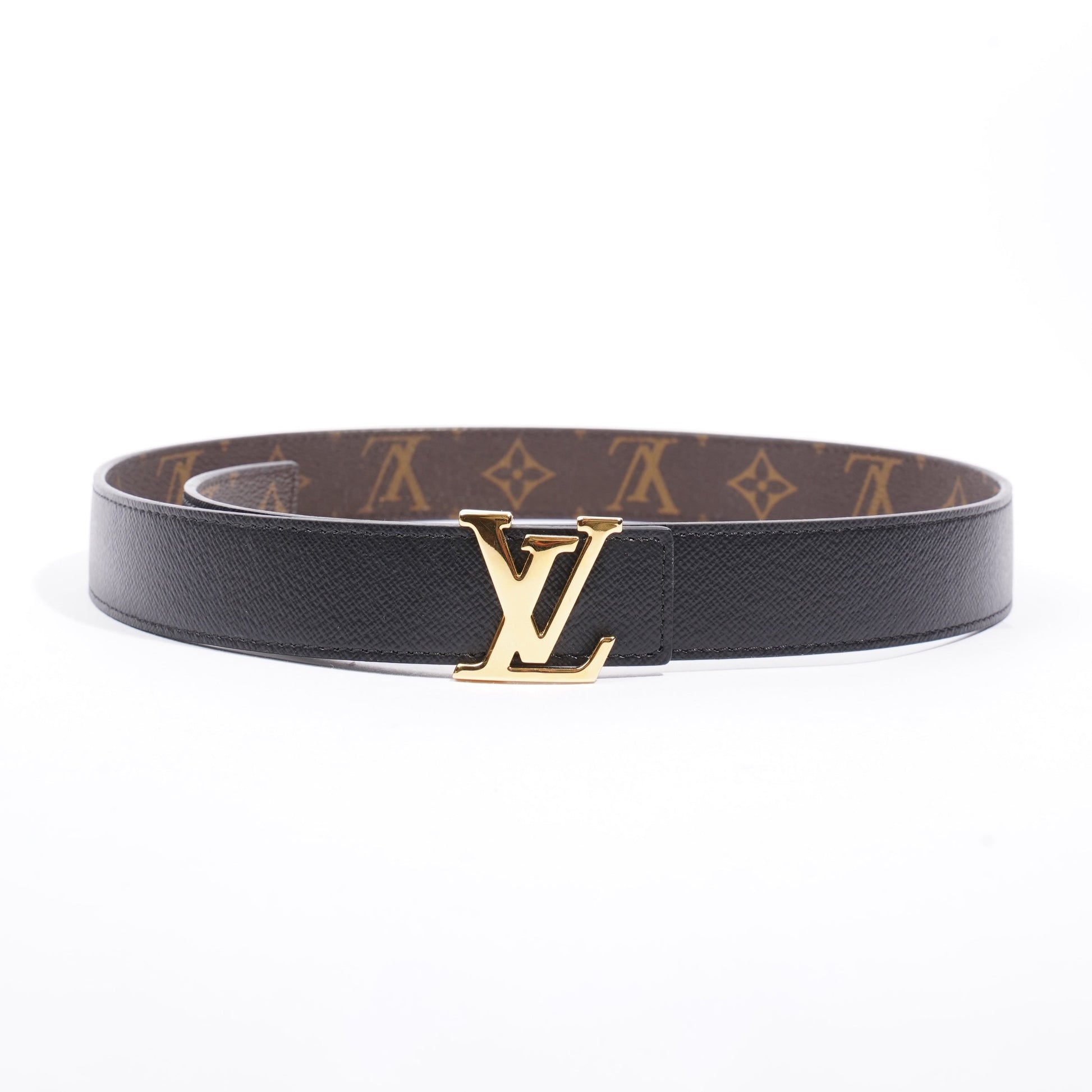 Louis Vuitton Initials Reversible Coated 80cm 32" Monogram Canvas Black Apparel