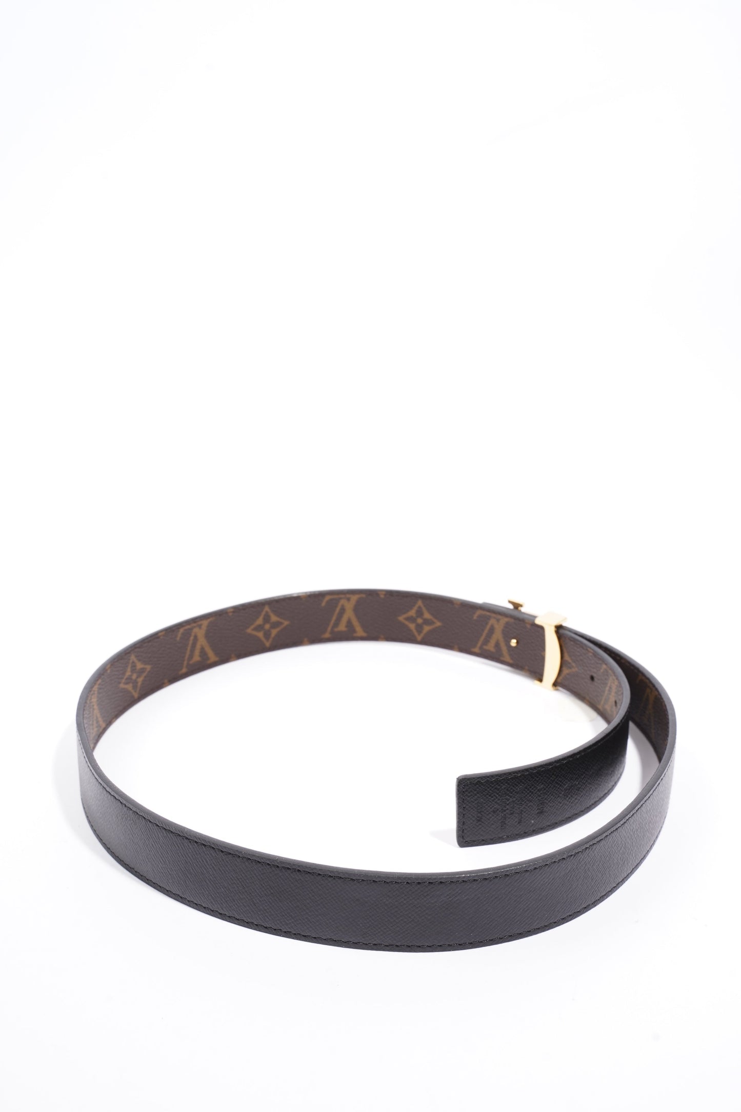 Louis Vuitton Initials Reversible Coated 80cm 32" Monogram Canvas Black Apparel