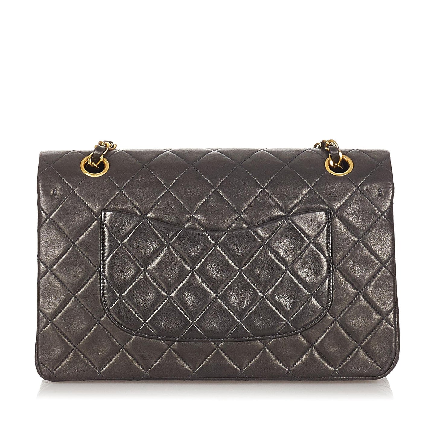 Chanel CC Lambskin Flap Bag Leather Matelasse Crossbody Bag
