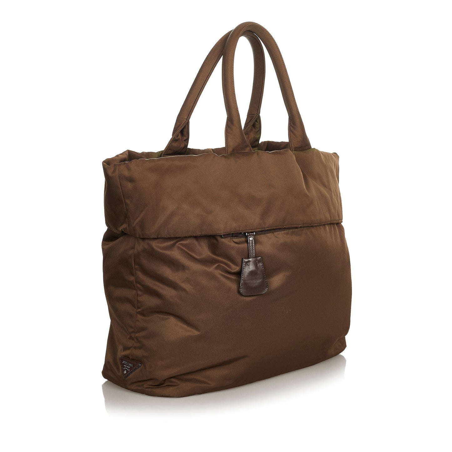 Prada Tessuto Reversible Tote Bag Brown Tote Bag 3