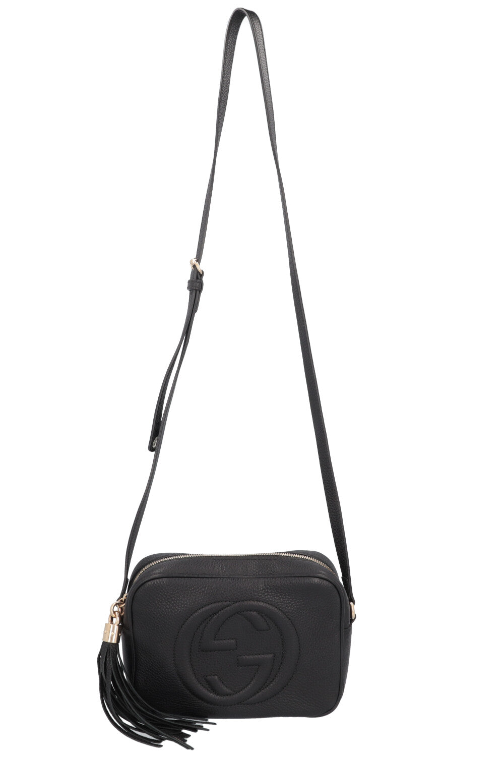 GUCCI Soho Disco Bag Leather Black
