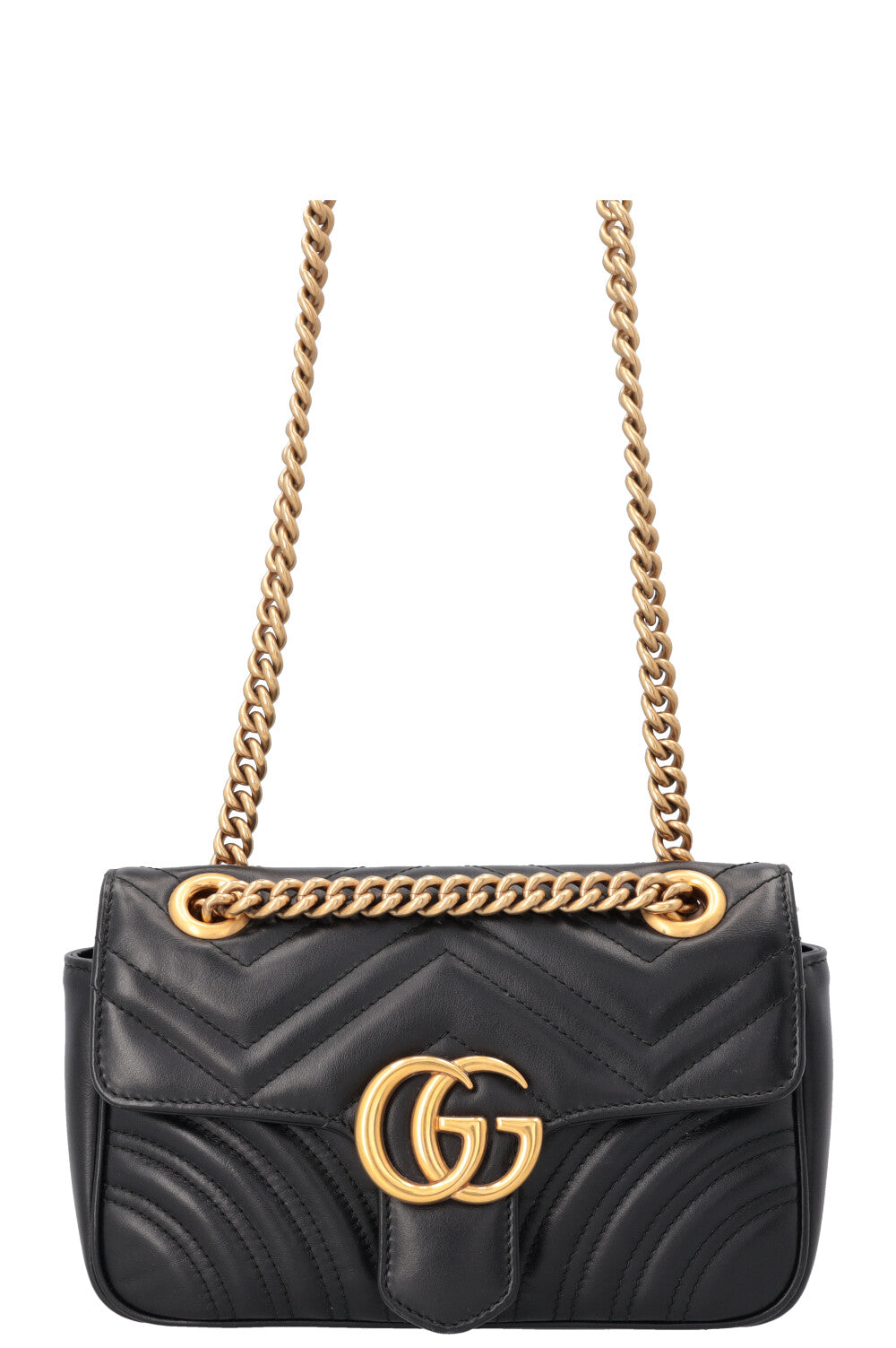 GUCCI Small Marmont Bag Leather Black