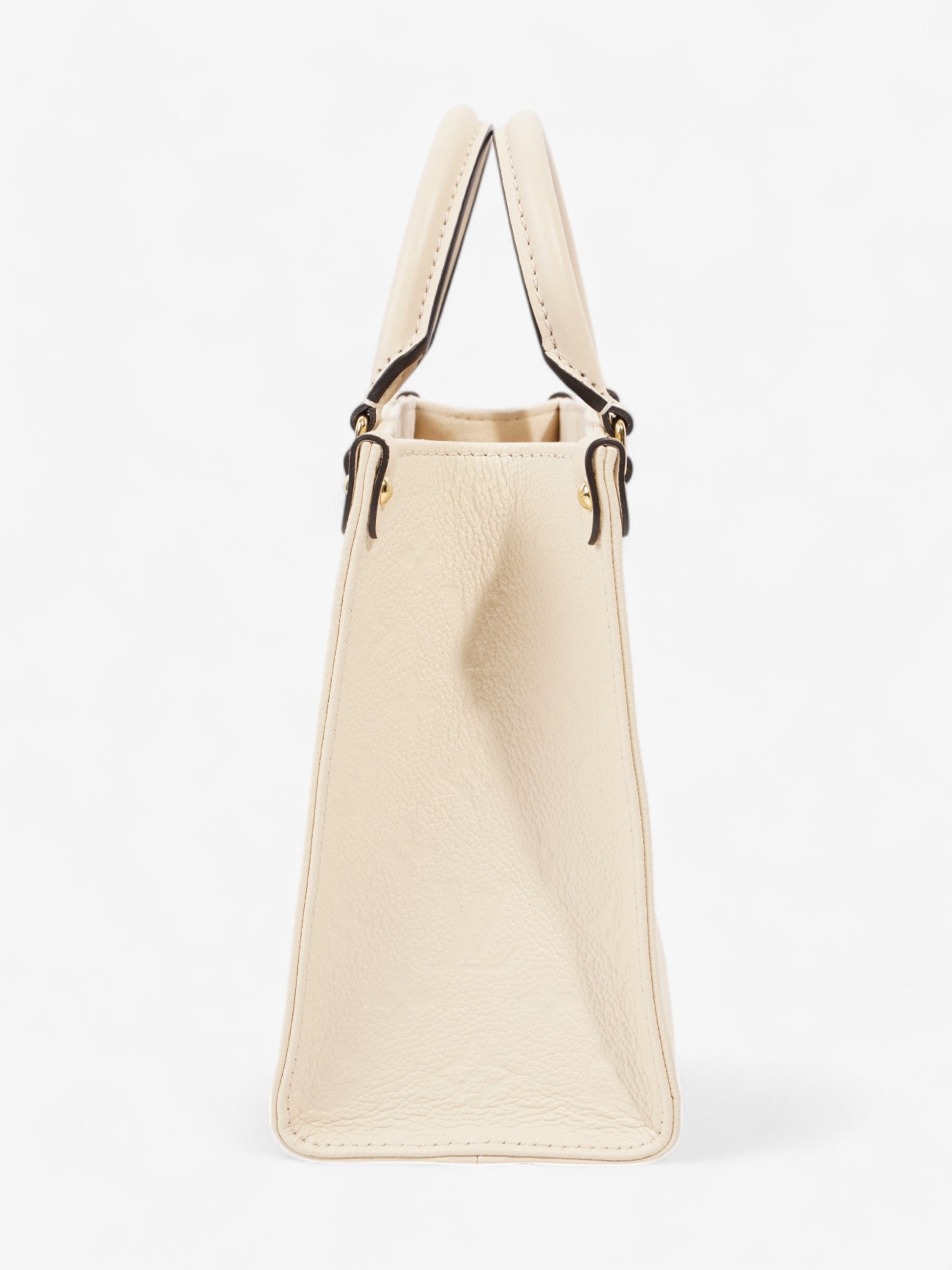 Louis Vuitton On Go Creme PM Empreinte Leather On The Go Handbag