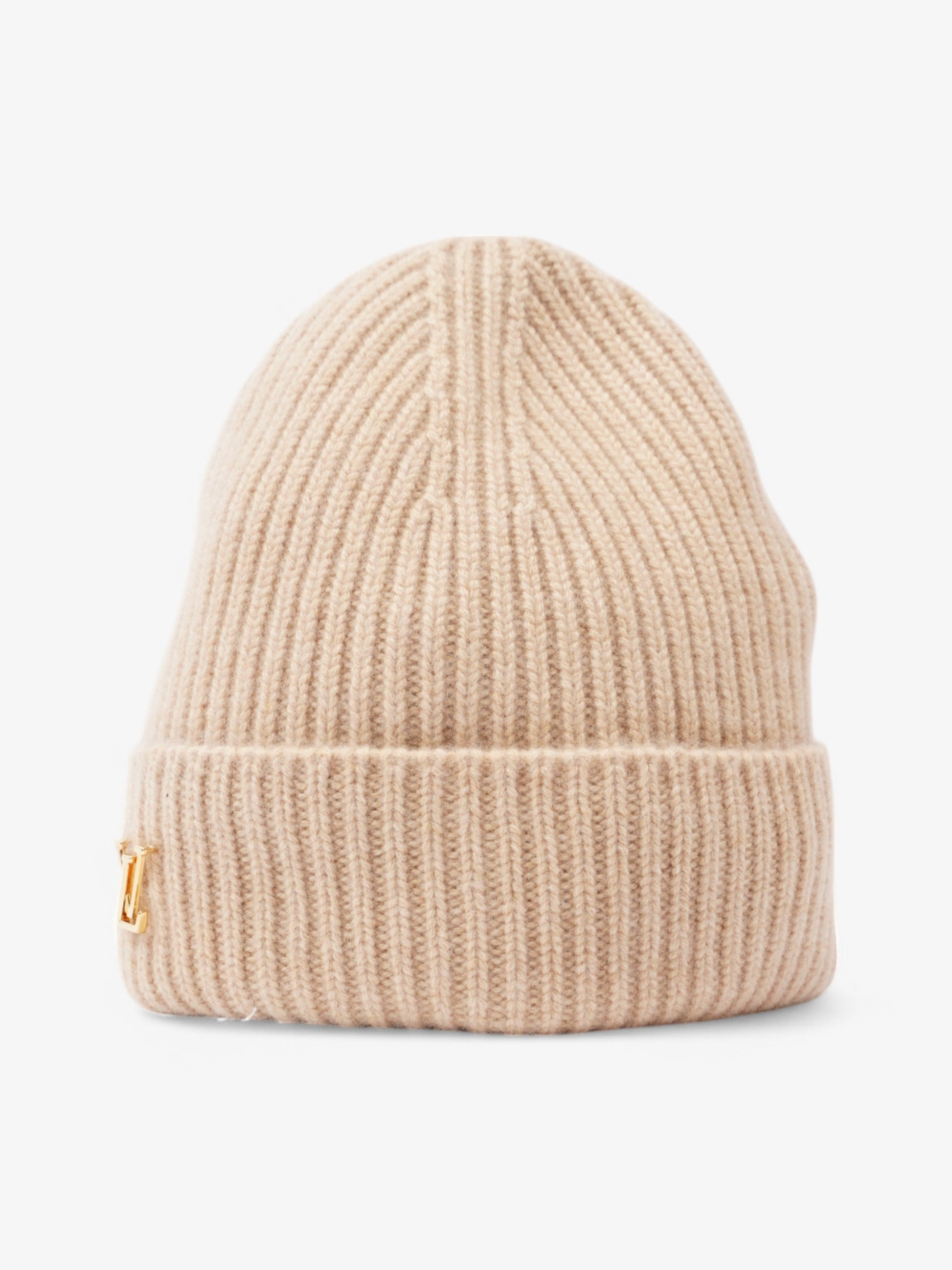 Louis Vuitton Spark Beanie Cashmere Beige Hat