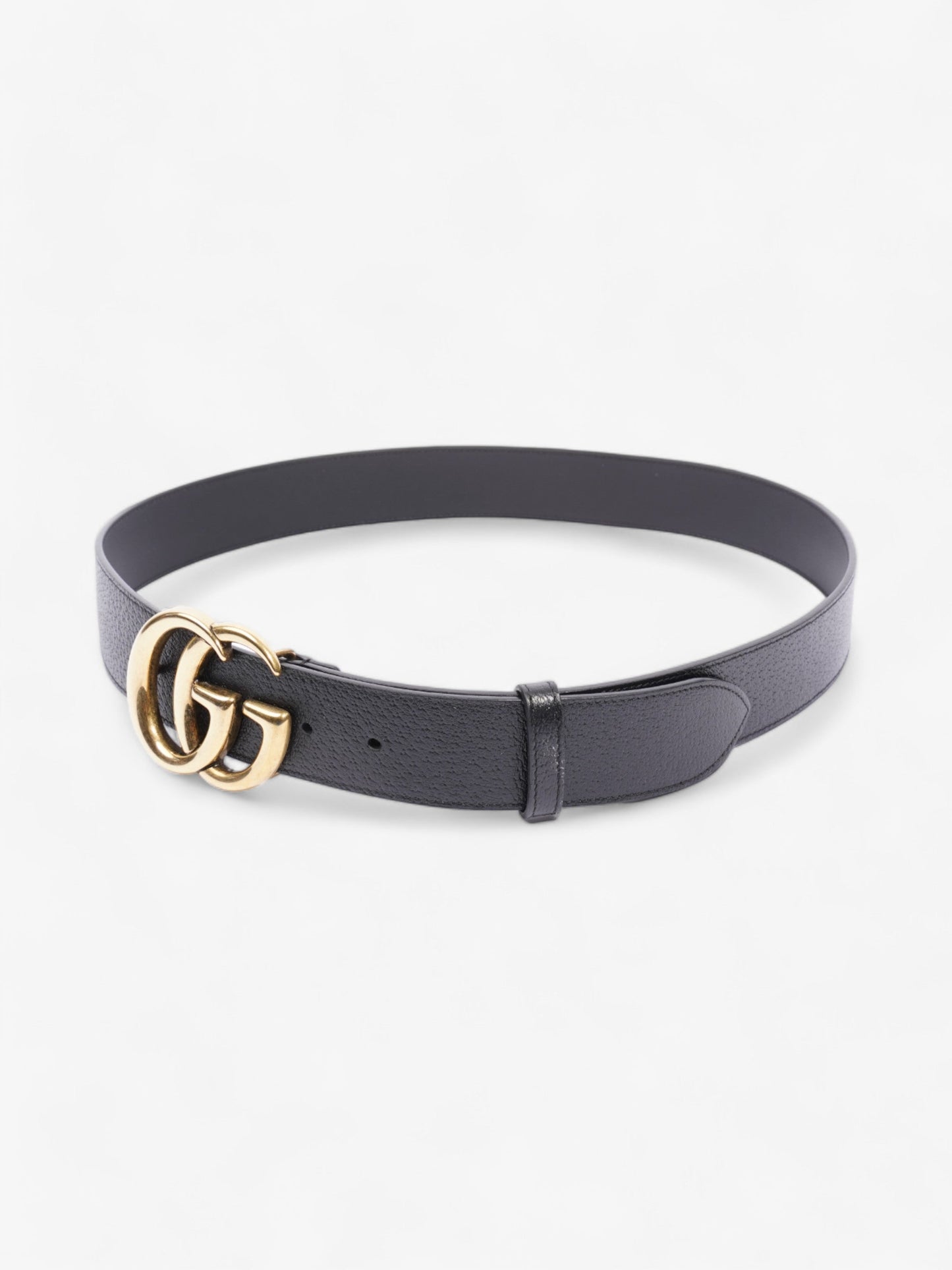 Gucci Marmont Belt Handbag Leather Black Accessory 100Cm 40