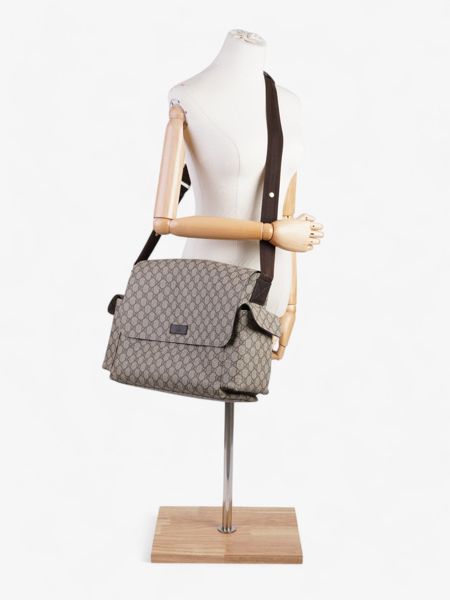 Gucci Baby Changing Bag Supreme Coated One Size Canvas Crossbody Bag
