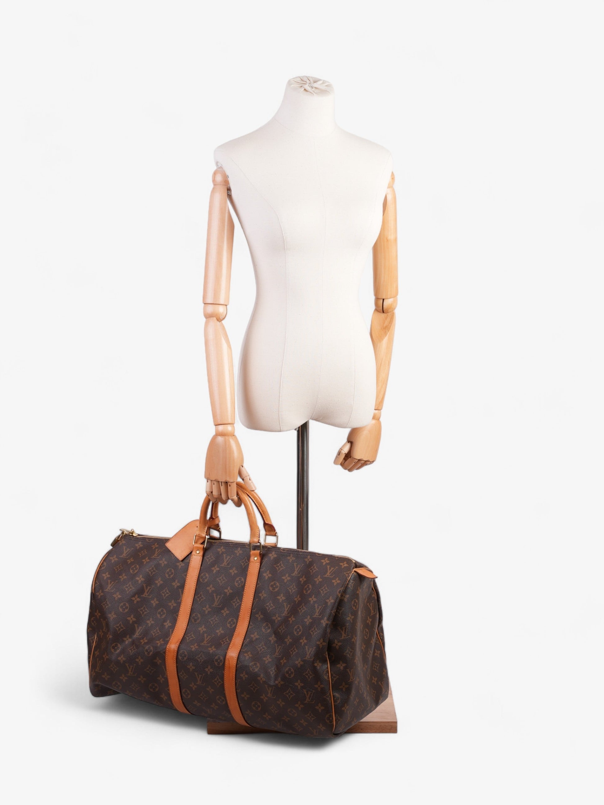 Louis Vuitton Keepall Coated 55 Monogram Canvas Coated Canvas Apparel Canvas 70
