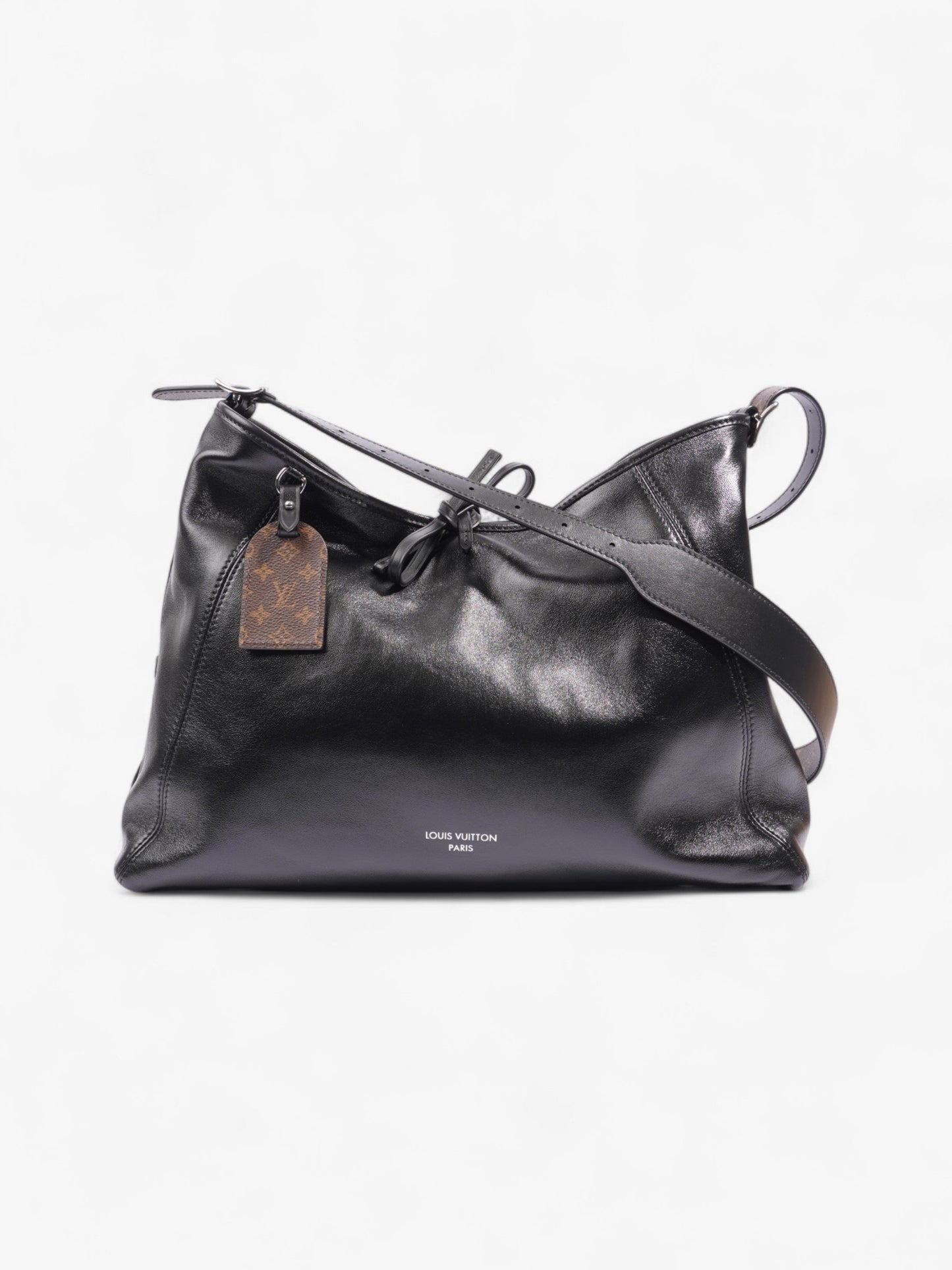 Louis Vuitton CarryAll Vibe MM Monogram Leather Black Handbag
