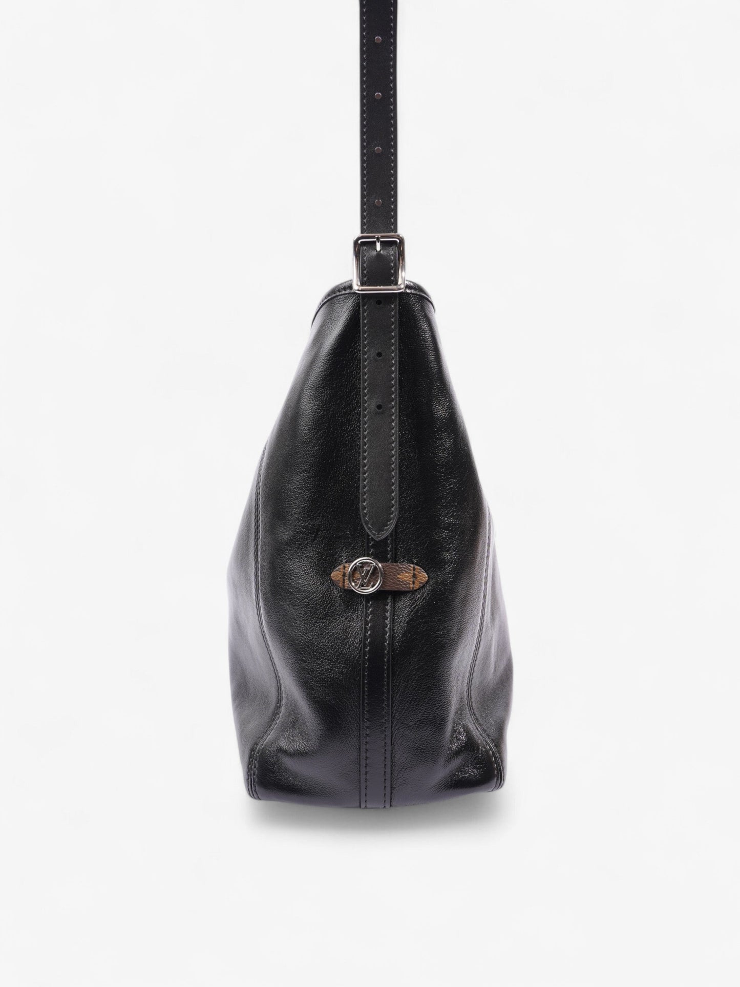 Louis Vuitton CarryAll Vibe MM Monogram Leather Black Handbag