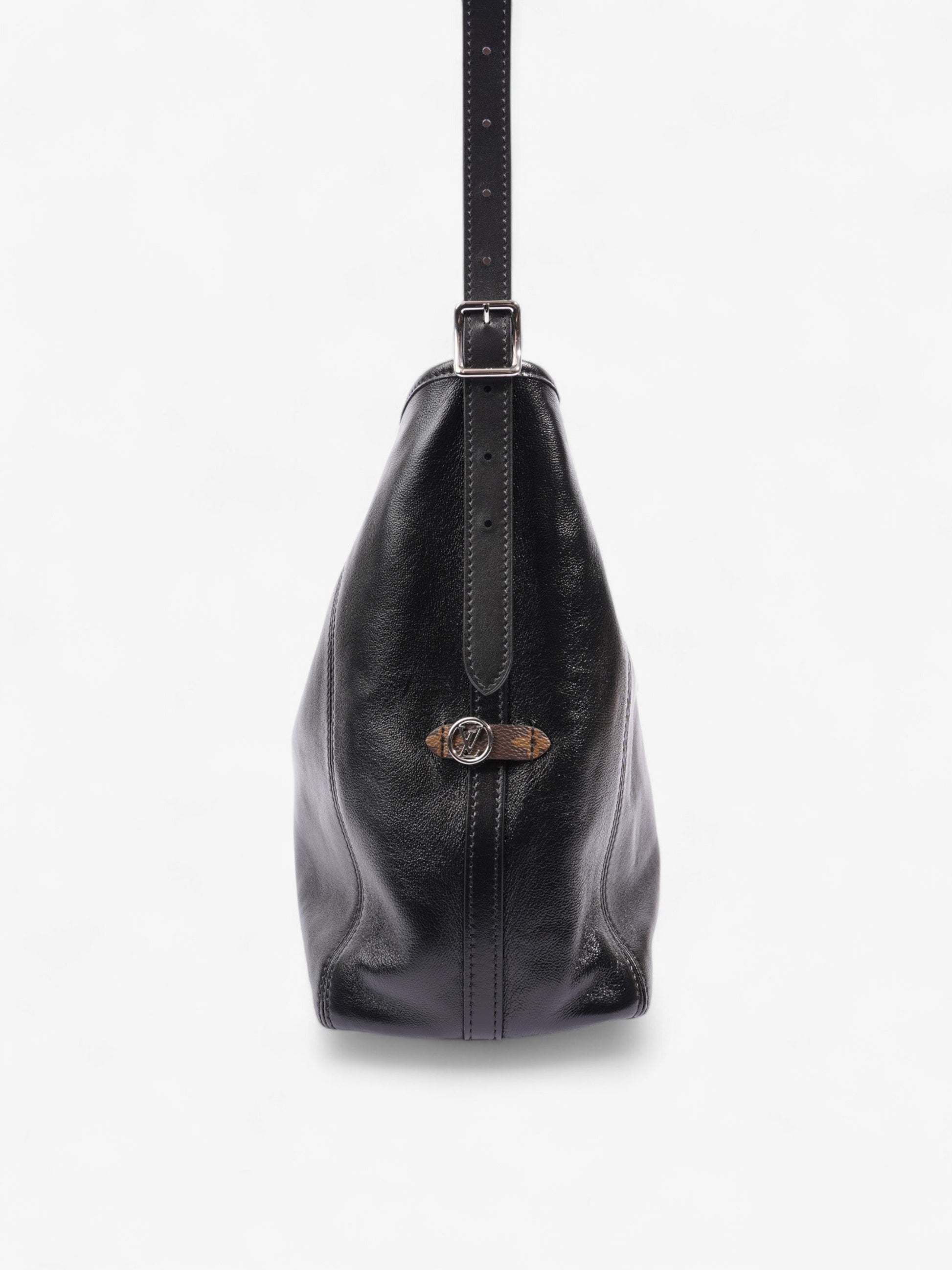 Louis Vuitton CarryAll Vibe MM Monogram Leather Black Handbag