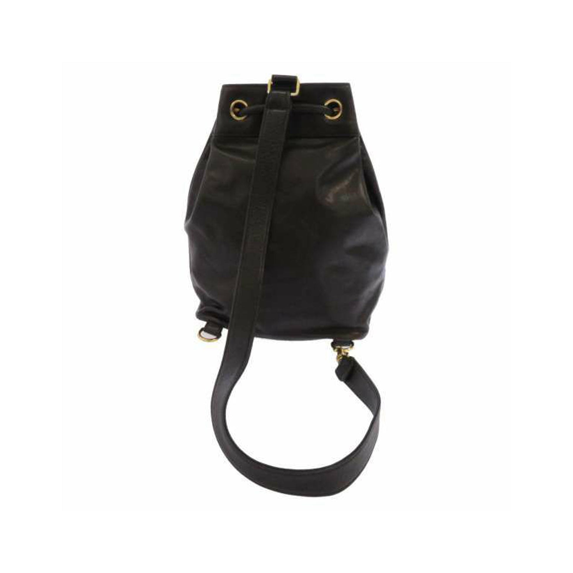 Chanel CC Lambskin Leather Backpack Black Women Shoes