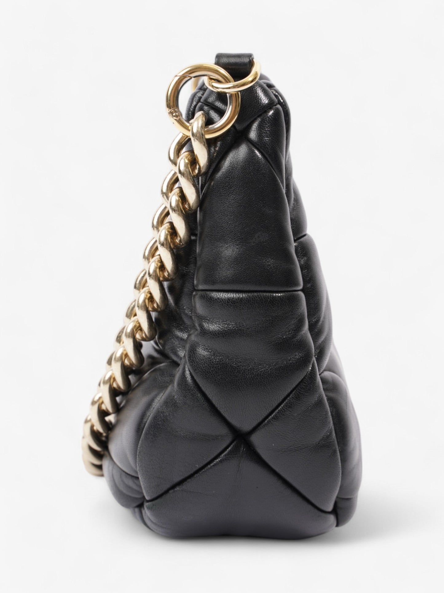 Prada System Padded Bag Leather Black Crossbody Bag