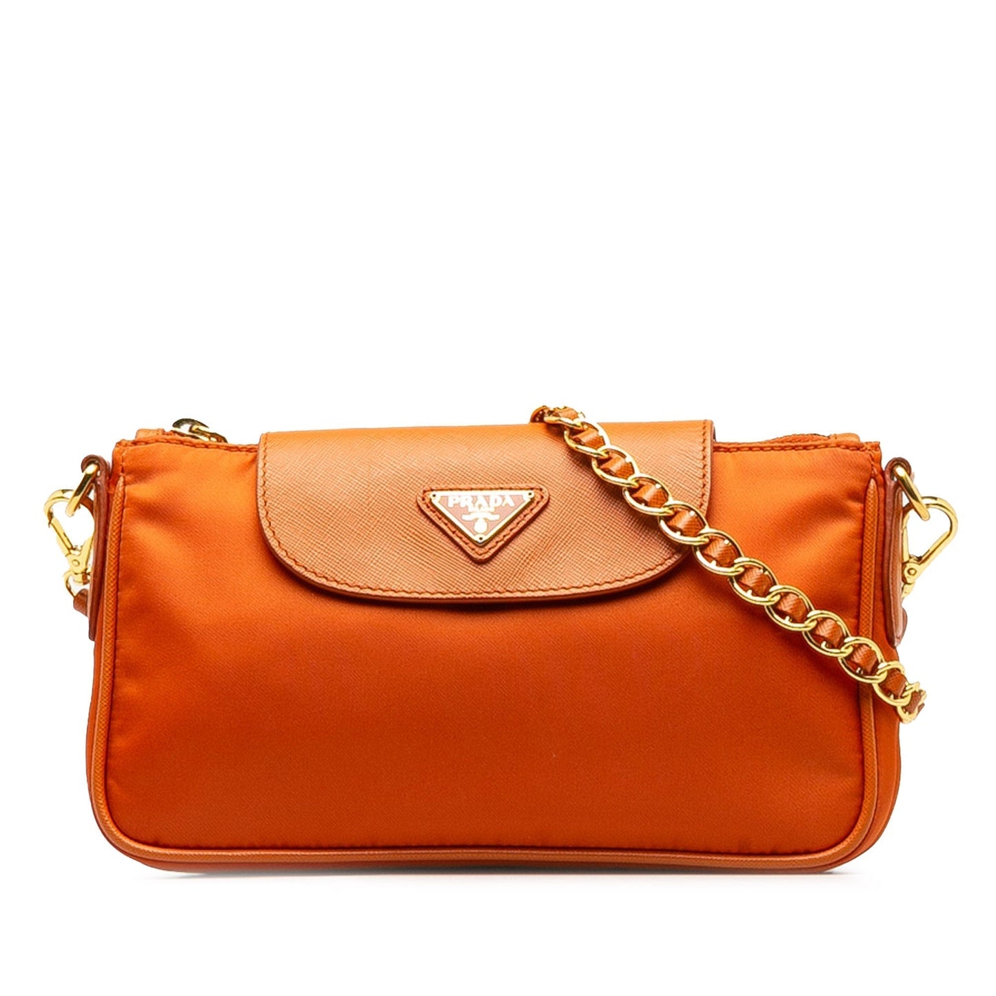Prada Tessuto Crossbody Bag Nylon Orange