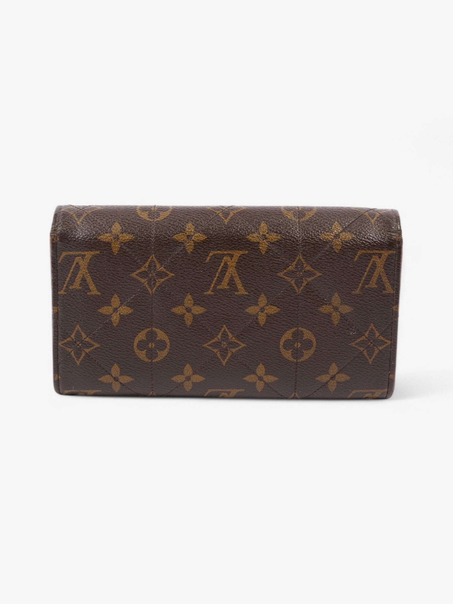 Louis Vuitton Sarah Coated Monogram Gold Canvas Coated Canvas Wallet Case