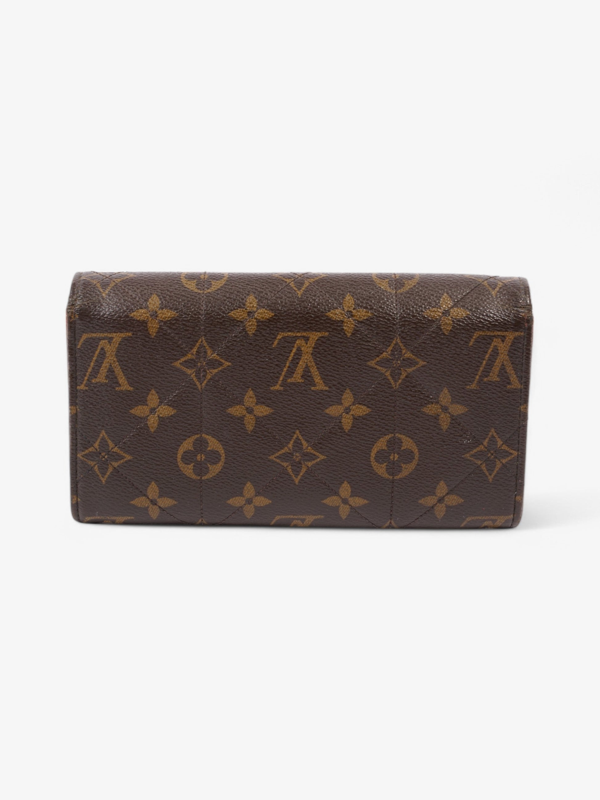 Louis Vuitton Sarah Coated Monogram Gold Canvas Coated Canvas Wallet Case