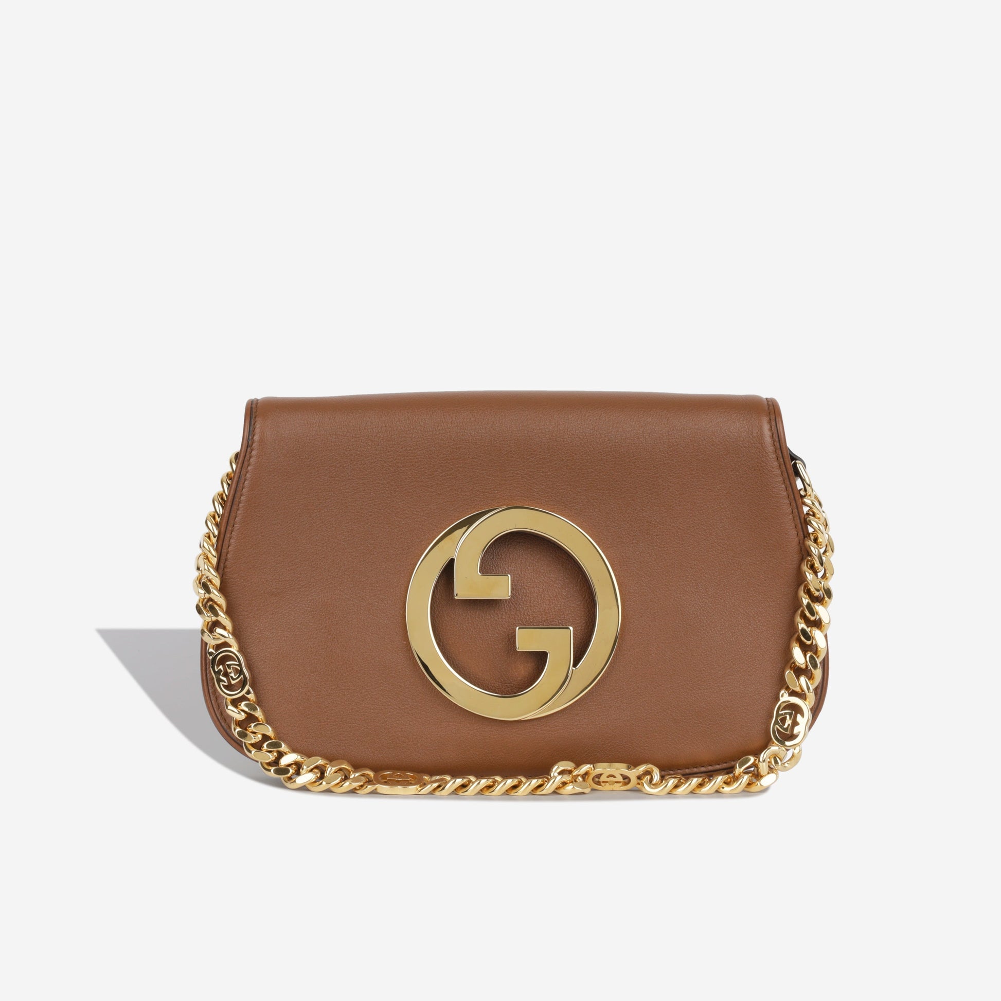 Gucci Blondie Shoulder Bag Crossbody Bag Leather Ghw