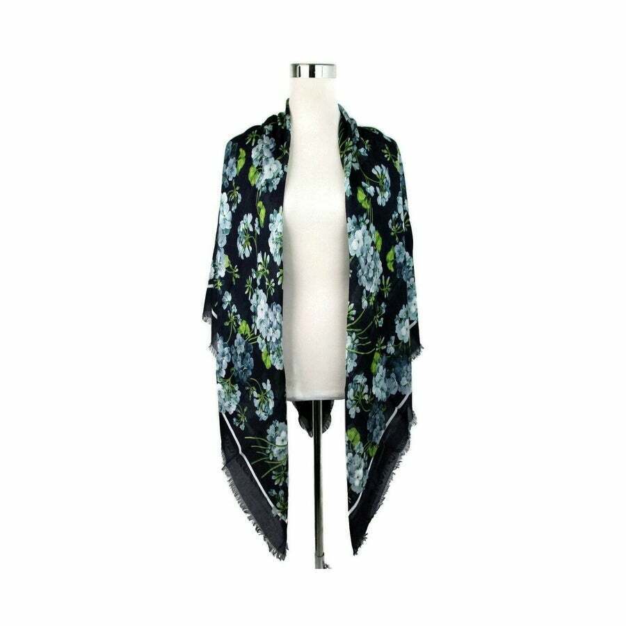 Gucci BLOOM PRINT SILK MODAL SCARF