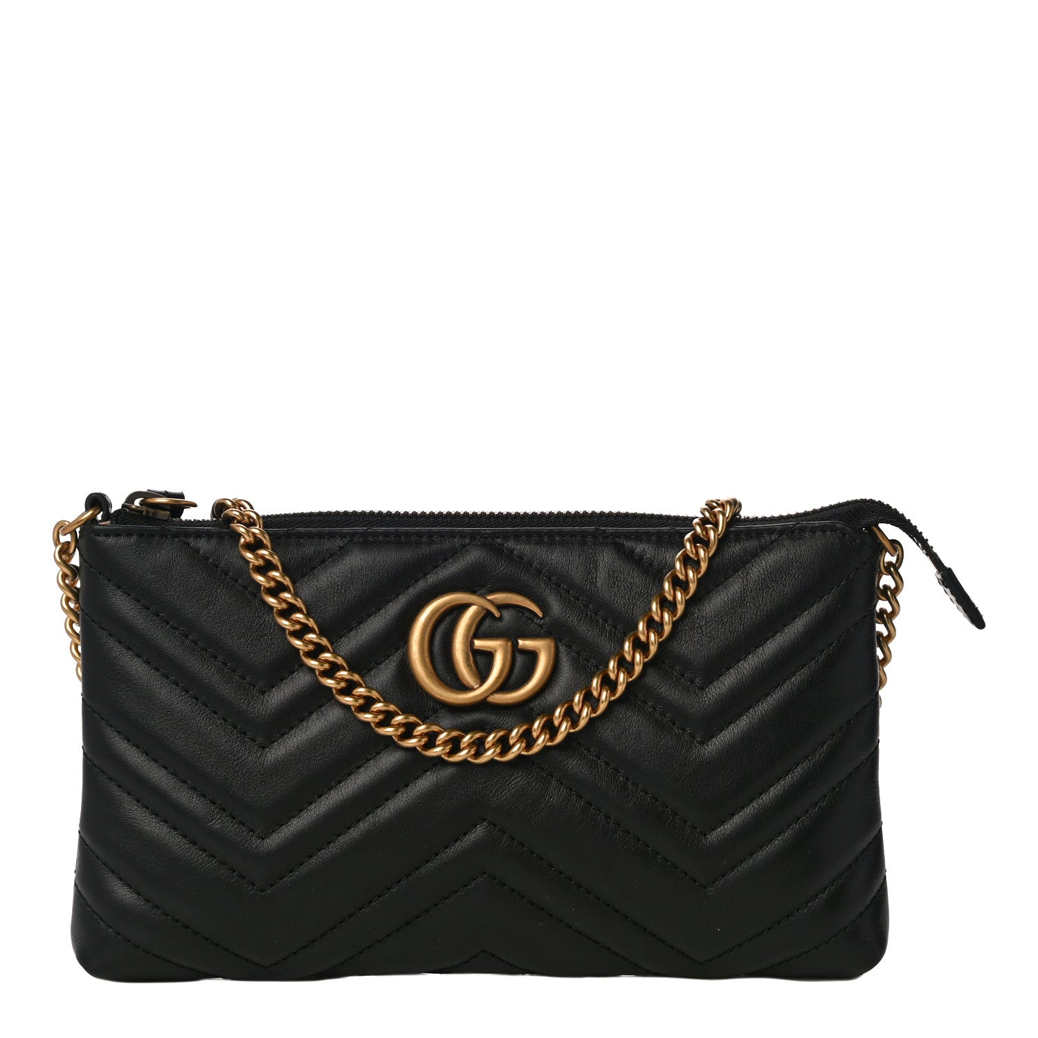 Gucci GG MARMONT Matelasse Calfskin Mini Chain Travel Bag