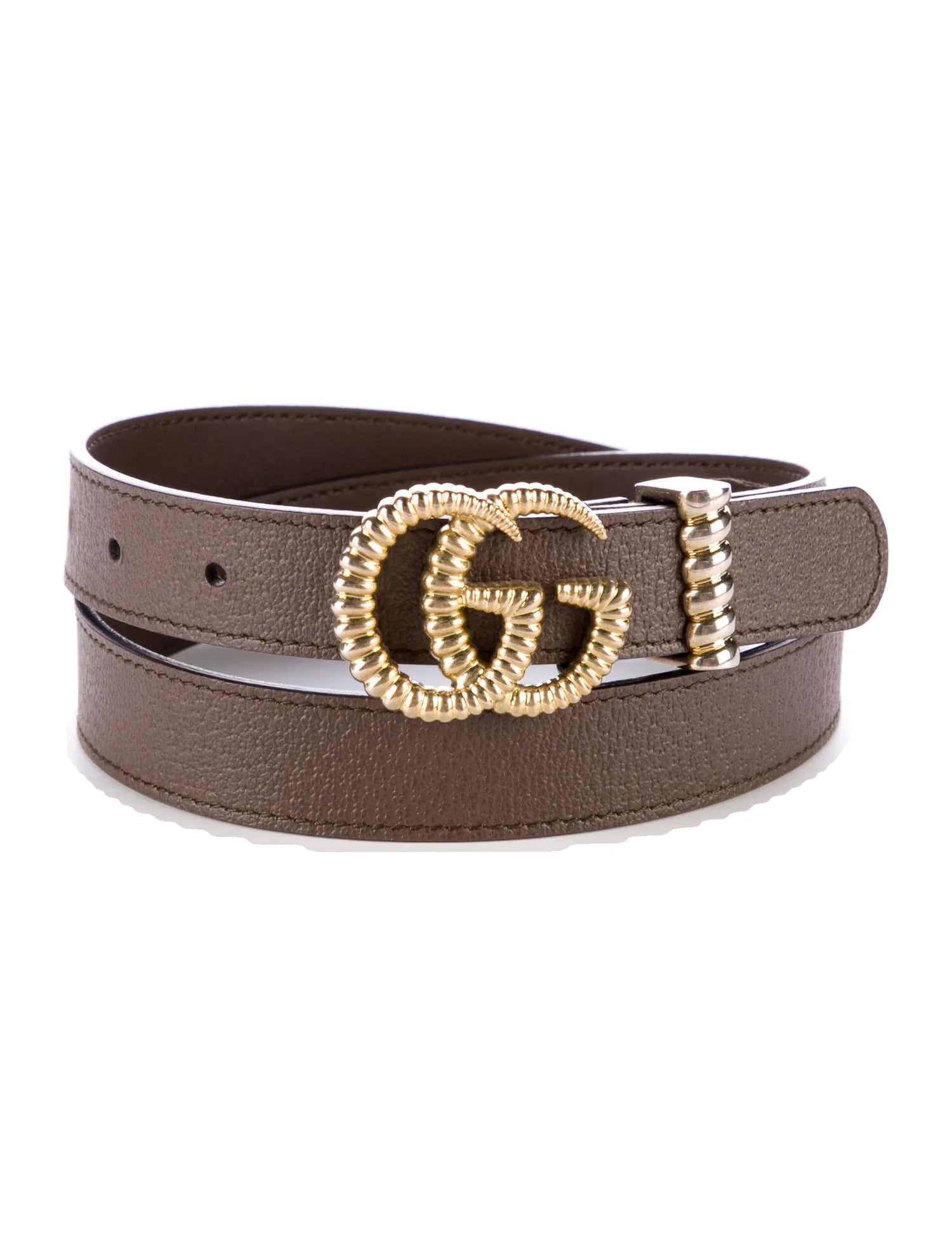 Gucci TORCHON DOUBLE G Leather Calfskin Belt
