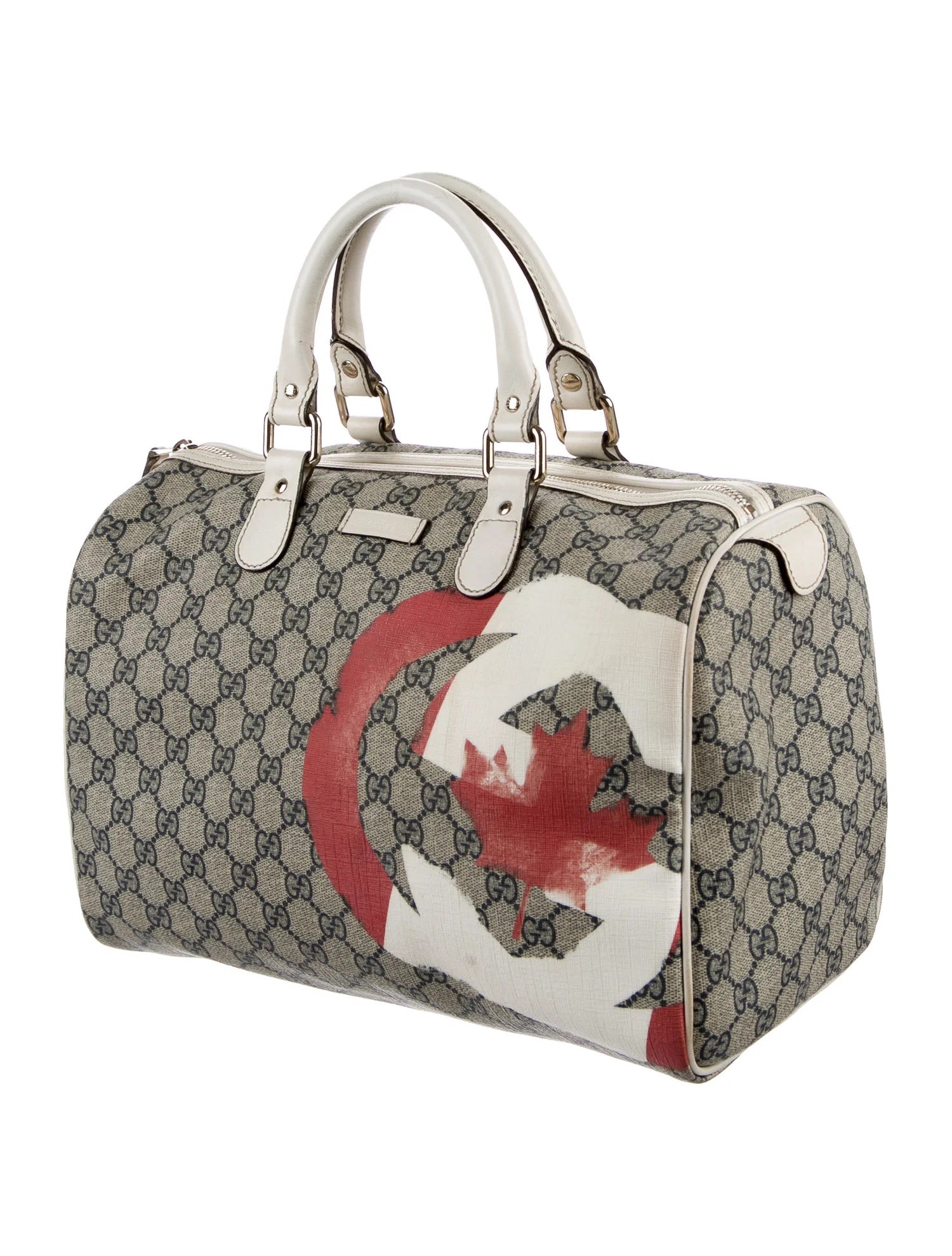 Gucci GG SUPREME CANADIAN FLAG JOY Travel Bag