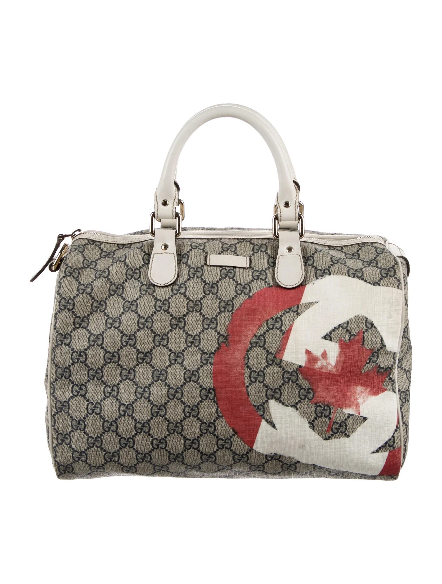 Gucci GG SUPREME CANADIAN FLAG JOY Travel Bag