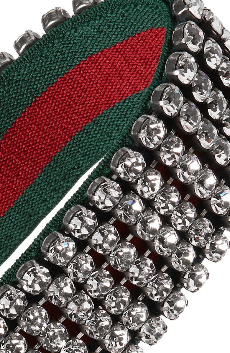 Gucci CRYSTAL WEB HEADBAND Travel Bag
