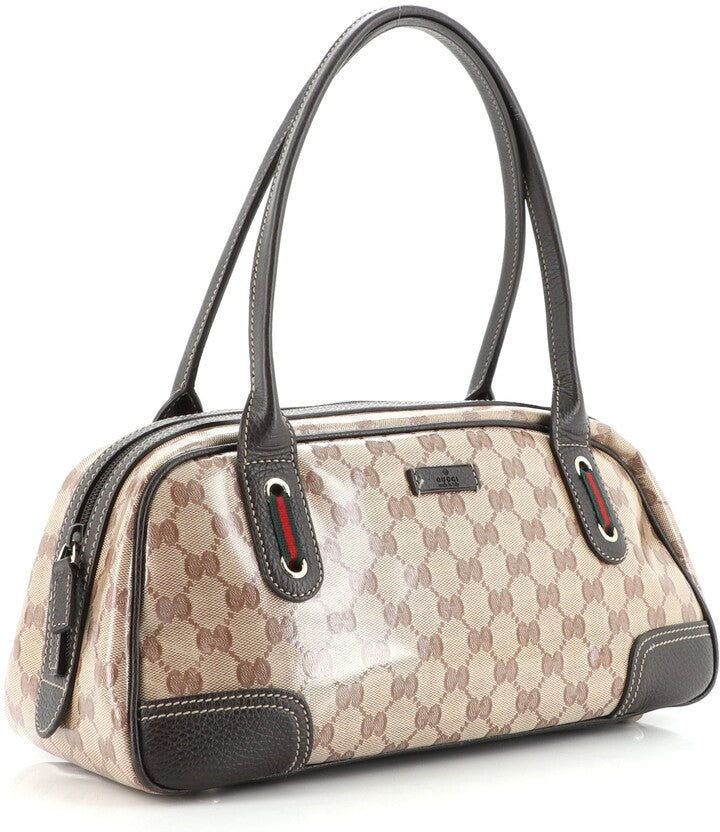 Gucci GG CRYSTAL WEB PRINCY Monogram Shoulder Bag