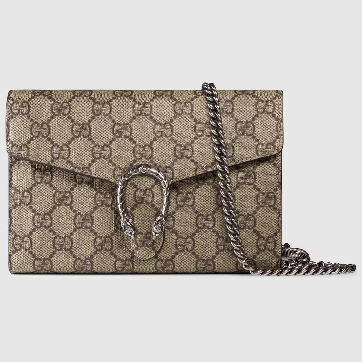 Gucci GG SUPREME DIONYSUS ON A Chain Wallet Case