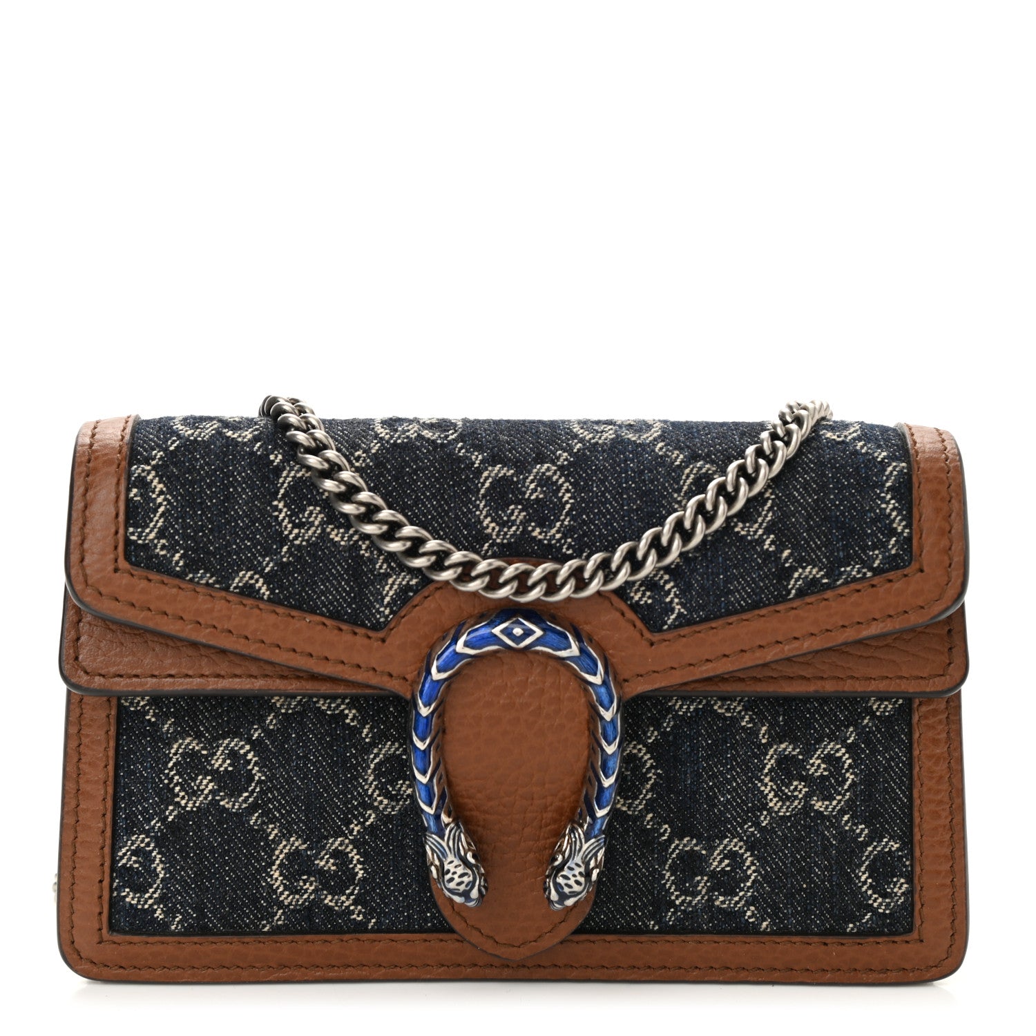Gucci GG SUPER DIONYSUS Denim Mini Shoulder Bag