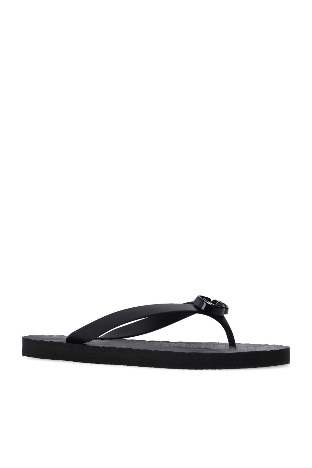 Gucci GG FLIP FLOPS Black Logo Travel Bag