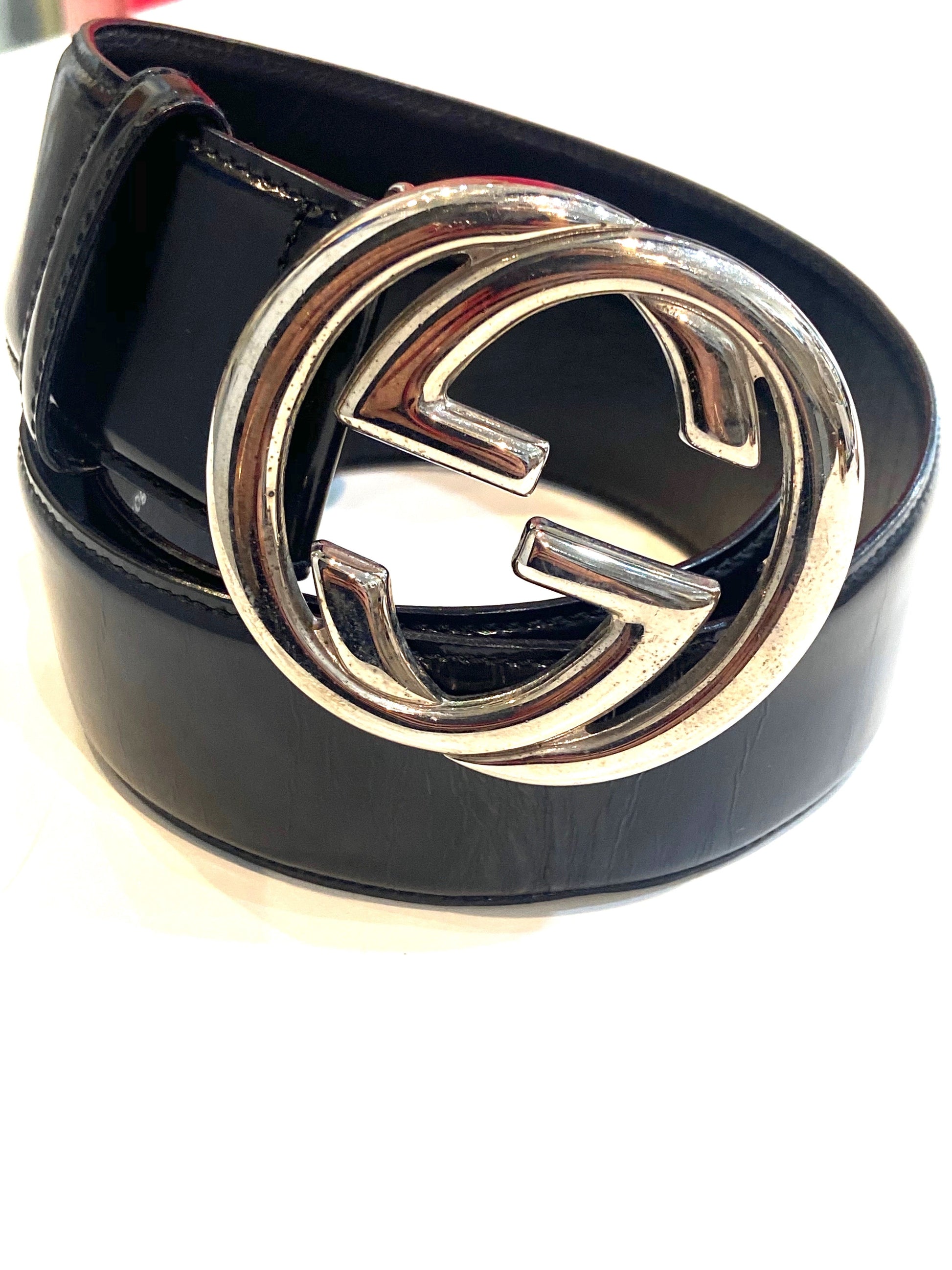 Gucci GG BUCKLE Leather Belt Leather Belt