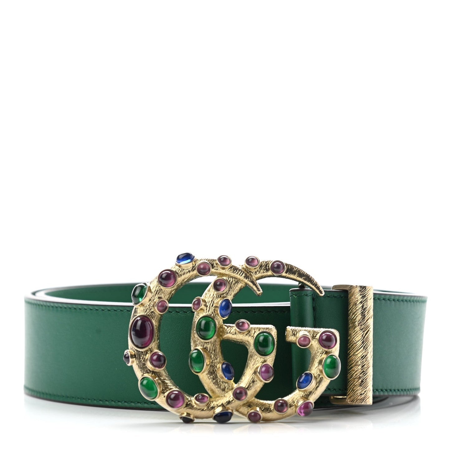 Gucci GG POURED GLASS Leather Calfskin Belt